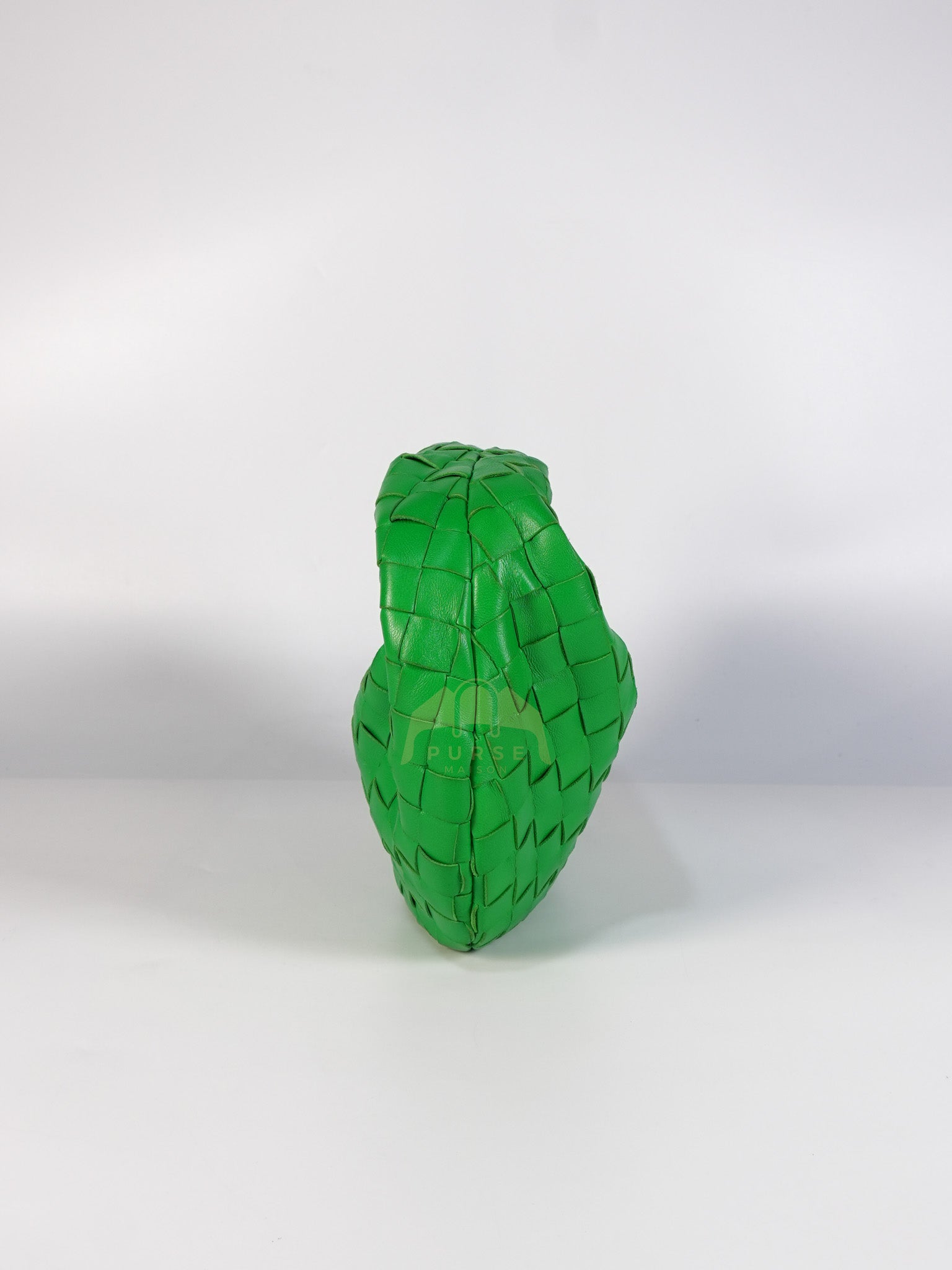 Mini Jodie in Green Nappa Intrecciato Leather & Gold Hardware | Purse Maison Luxury Bags Shop