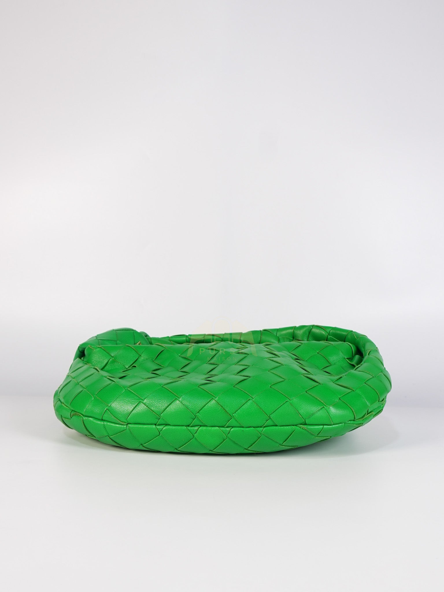 Mini Jodie in Green Nappa Intrecciato Leather & Gold Hardware | Purse Maison Luxury Bags Shop