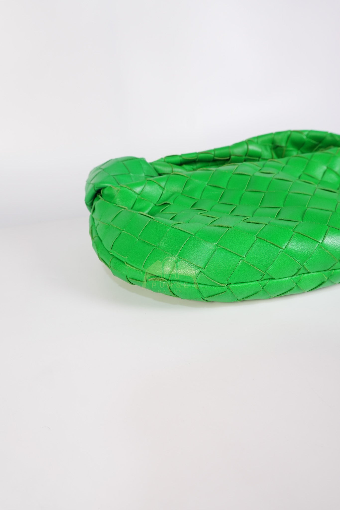 Mini Jodie in Green Nappa Intrecciato Leather & Gold Hardware | Purse Maison Luxury Bags Shop