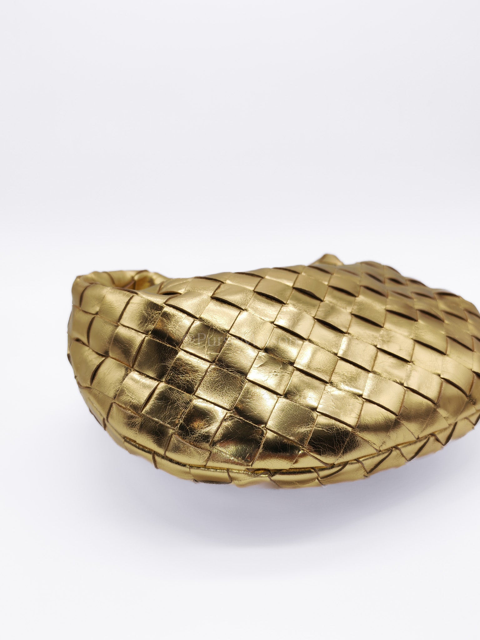 Mini Jodie Metallic Intrecciato Leather Hand Bag | Purse Maison Luxury Bags Shop