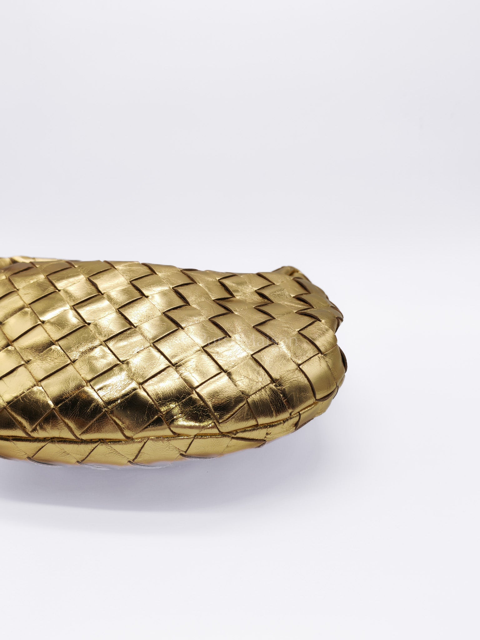 Mini Jodie Metallic Intrecciato Leather Hand Bag | Purse Maison Luxury Bags Shop