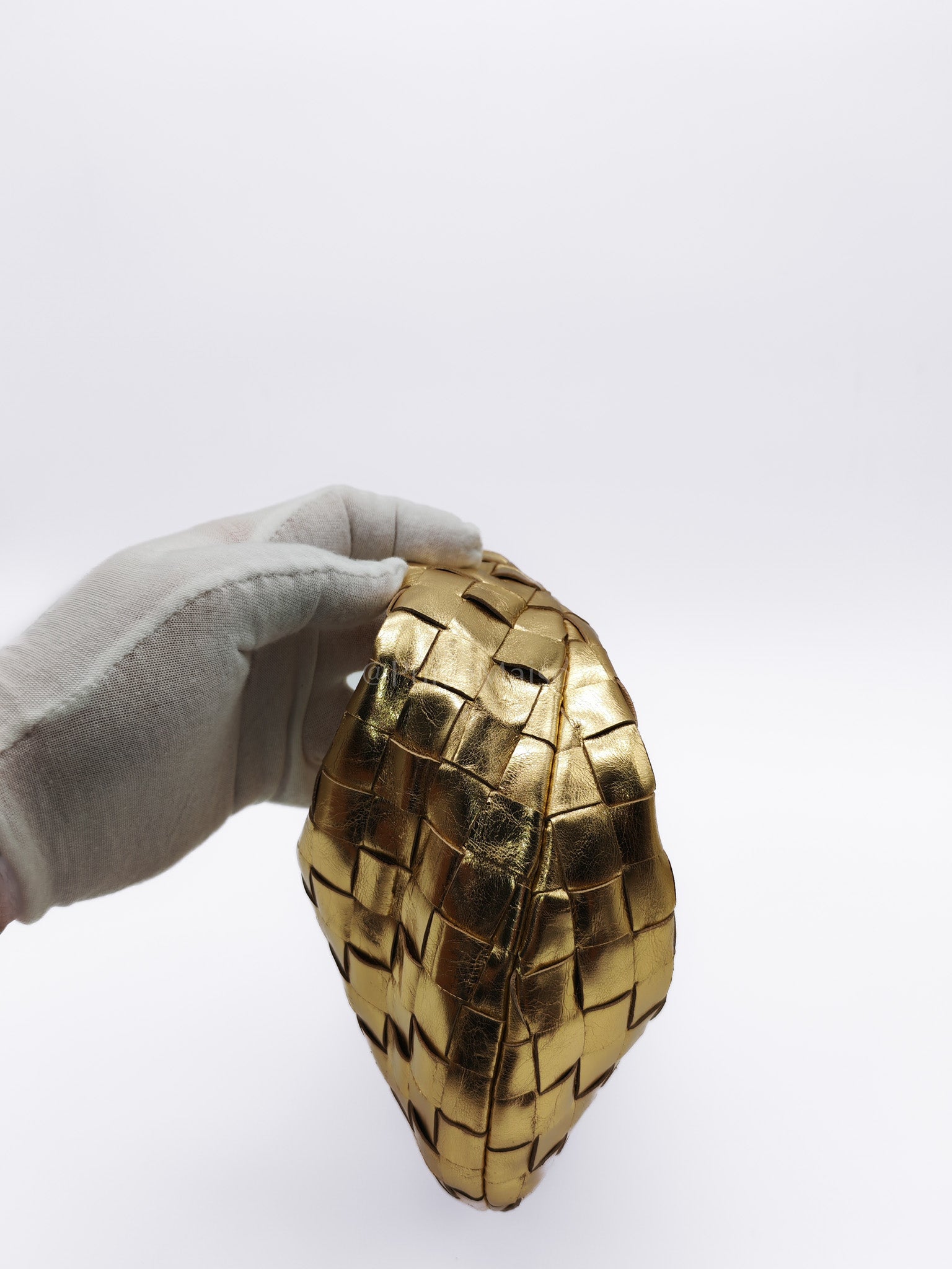 Mini Jodie Metallic Intrecciato Leather Hand Bag | Purse Maison Luxury Bags Shop