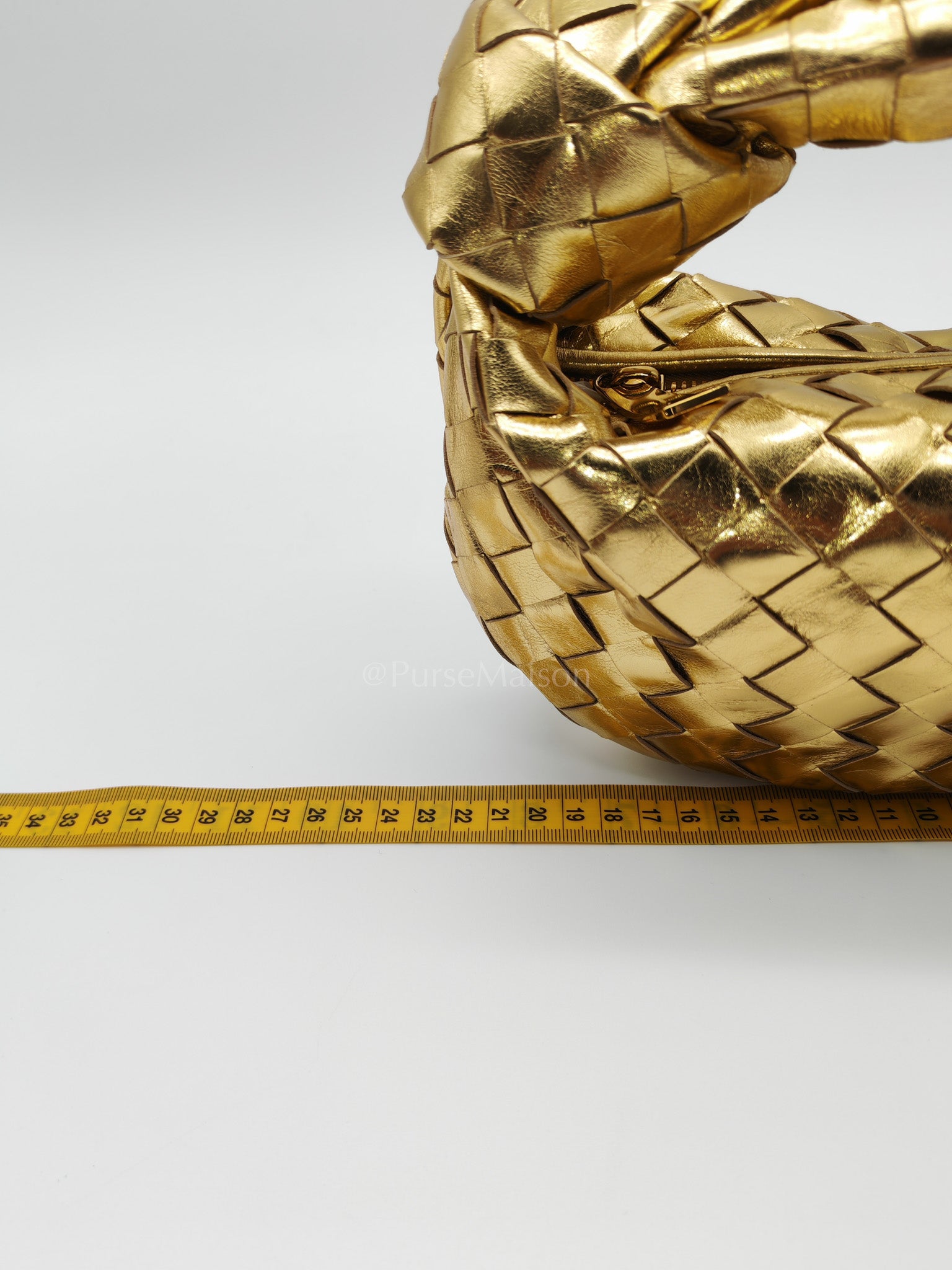 Mini Jodie Metallic Intrecciato Leather Hand Bag | Purse Maison Luxury Bags Shop