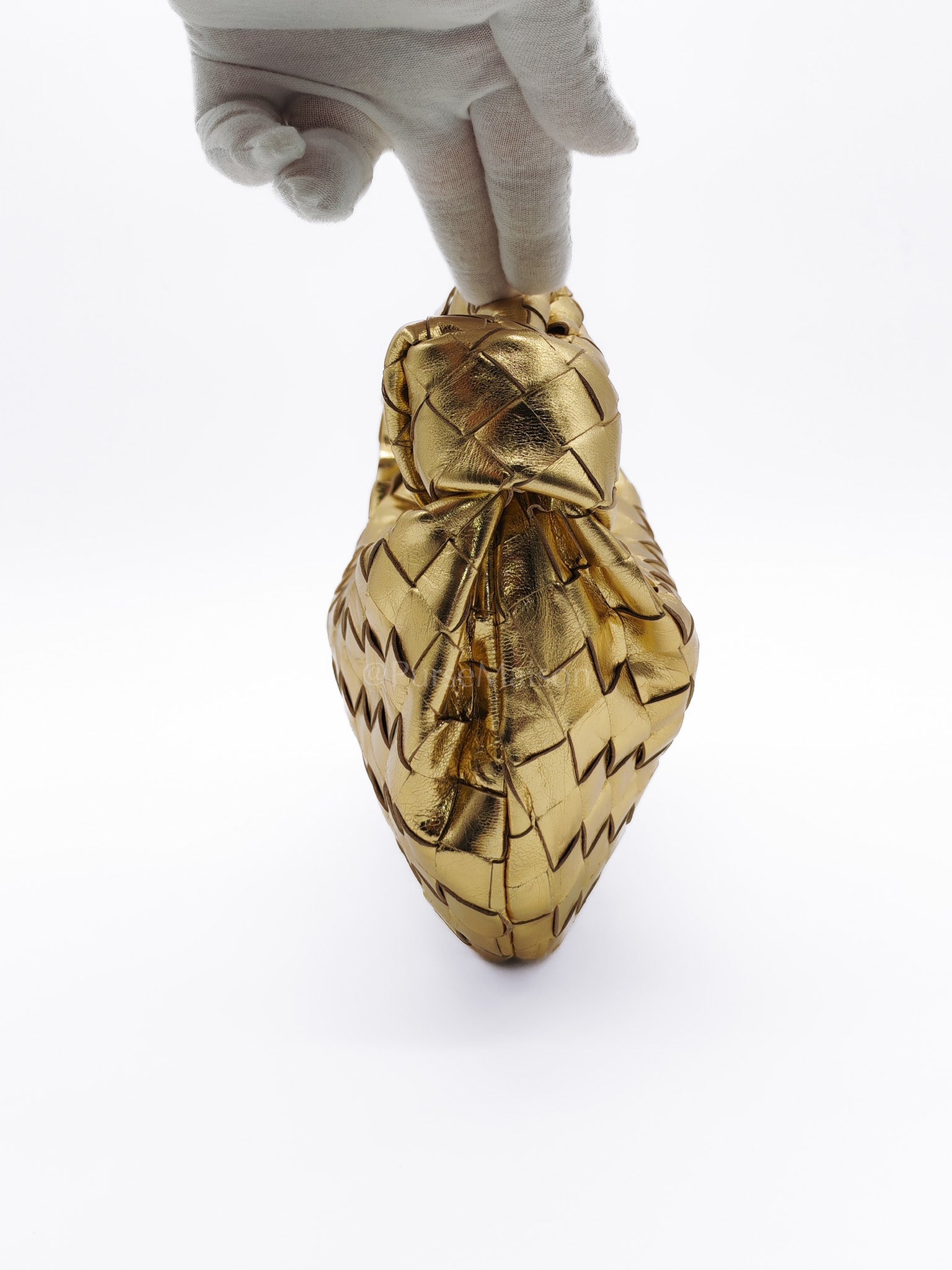 Mini Jodie Metallic Intrecciato Leather Hand Bag | Purse Maison Luxury Bags Shop