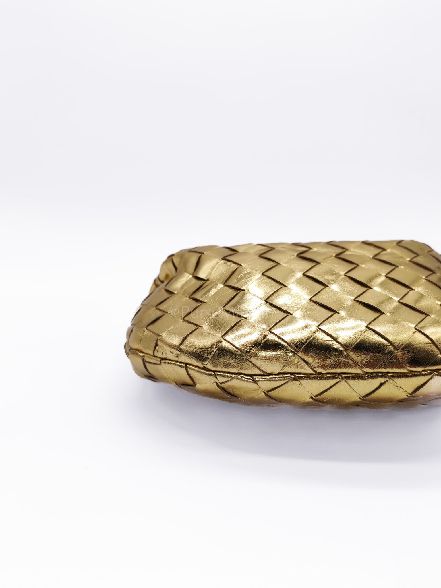 Mini Jodie Metallic Intrecciato Leather Hand Bag | Purse Maison Luxury Bags Shop