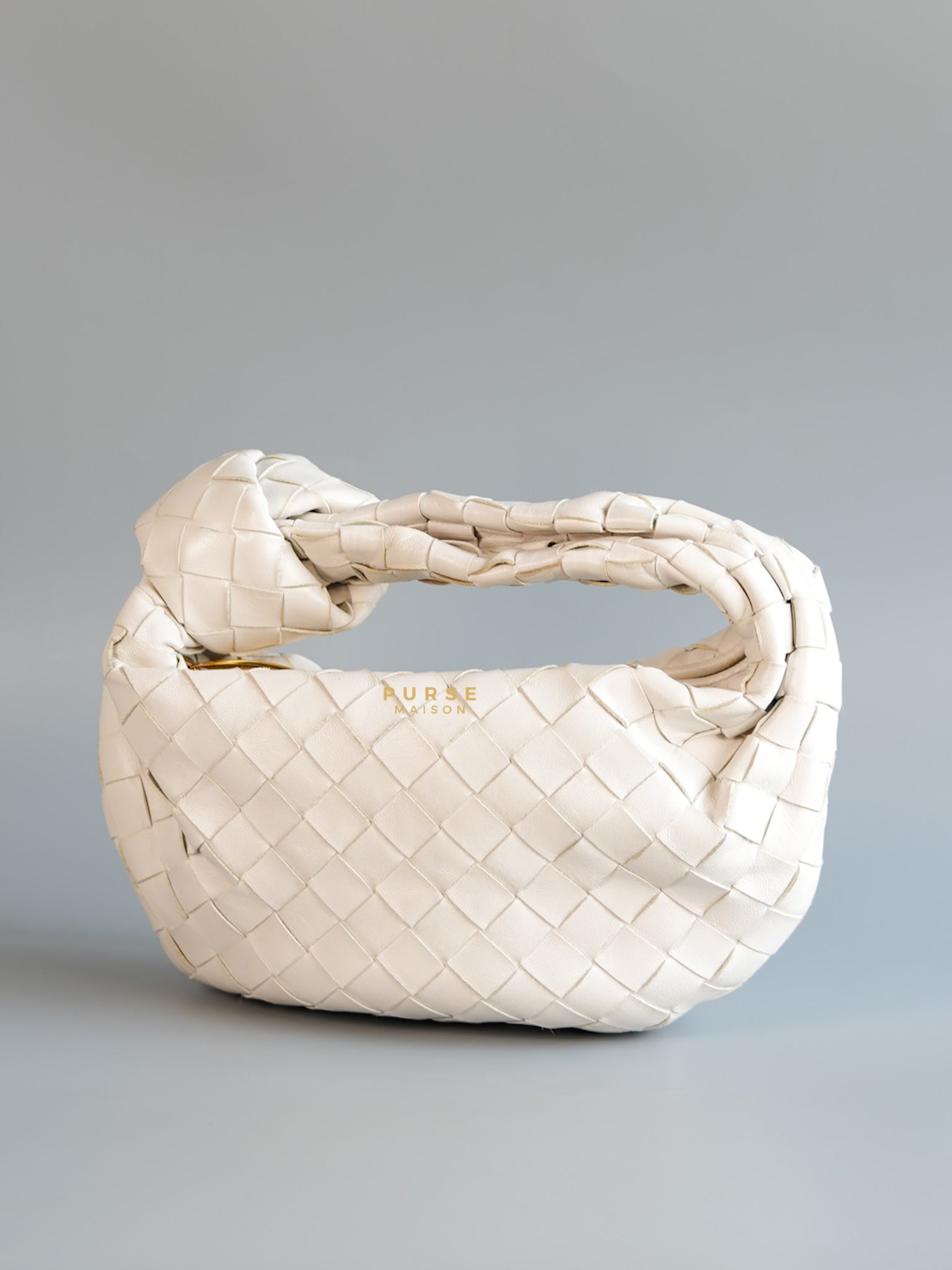 Mini Jodie Bag in White | Purse Maison Luxury Bags Shop