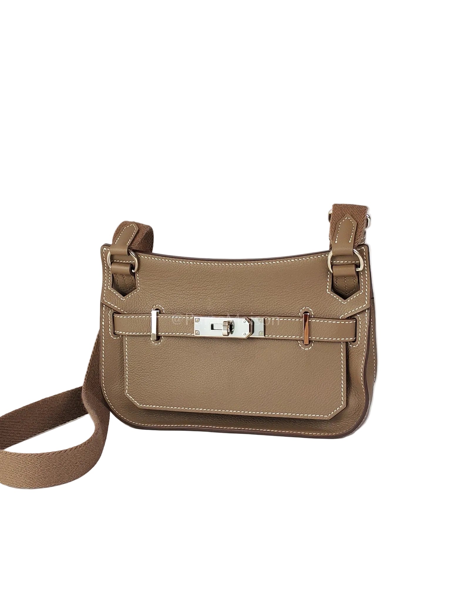 Mini Jypsiere Etoupe in Evercolor Leather and Palladium Hardware Stamp B (2023) | Purse Maison Luxury Bags Shop