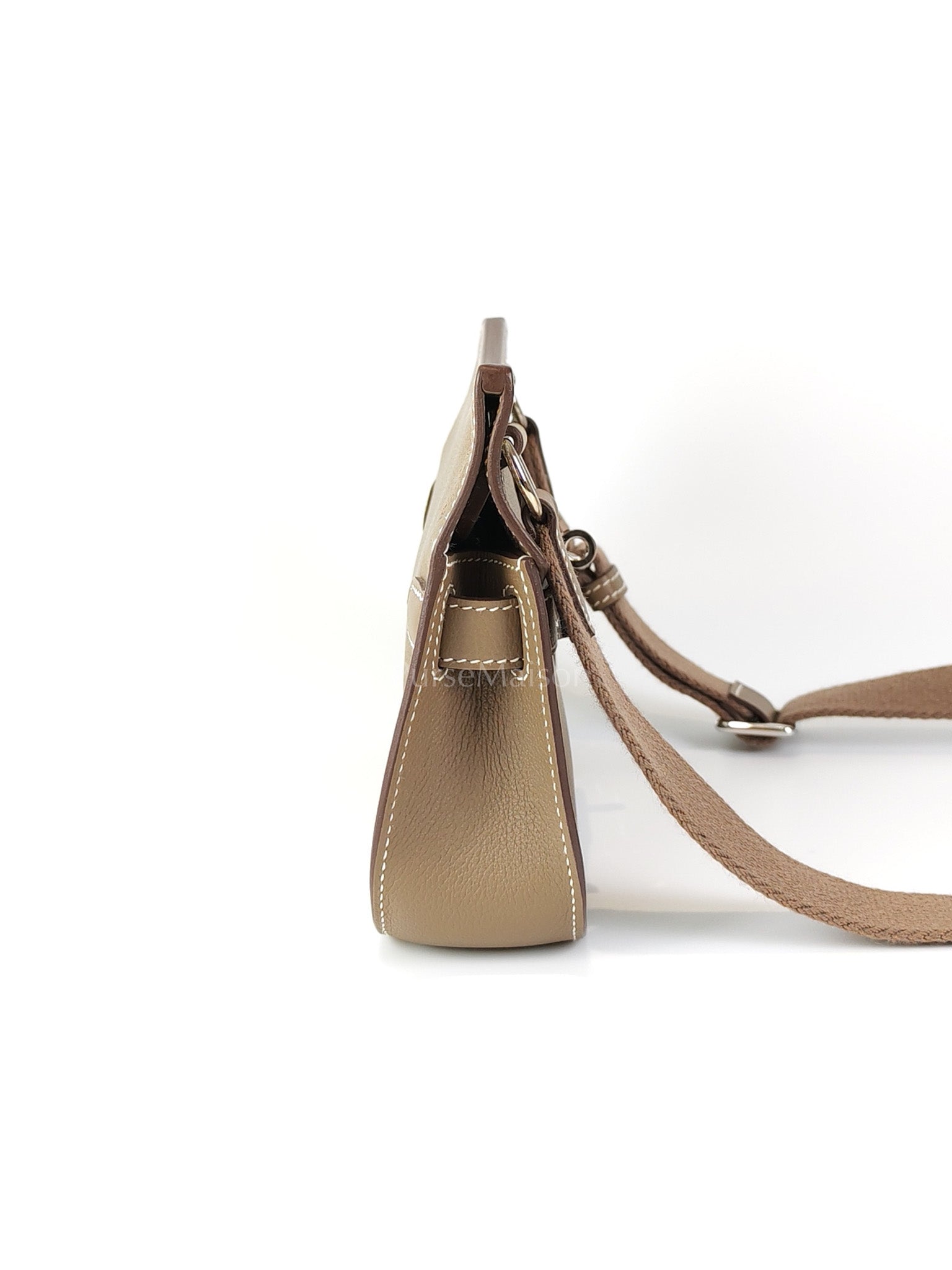 Mini Jypsiere Etoupe in Evercolor Leather and Palladium Hardware Stamp B (2023) | Purse Maison Luxury Bags Shop