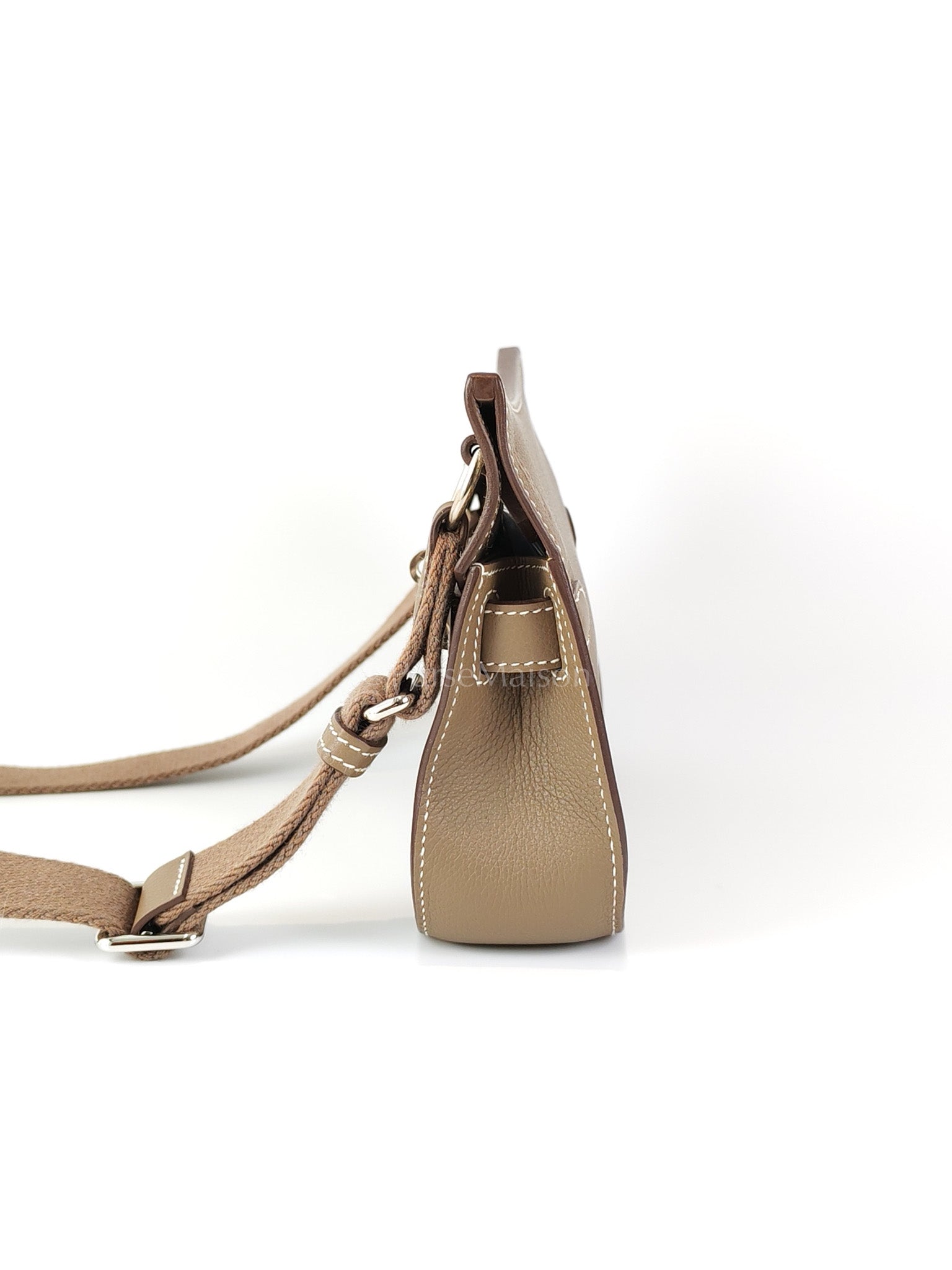 Mini Jypsiere Etoupe in Evercolor Leather and Palladium Hardware Stamp B (2023) | Purse Maison Luxury Bags Shop