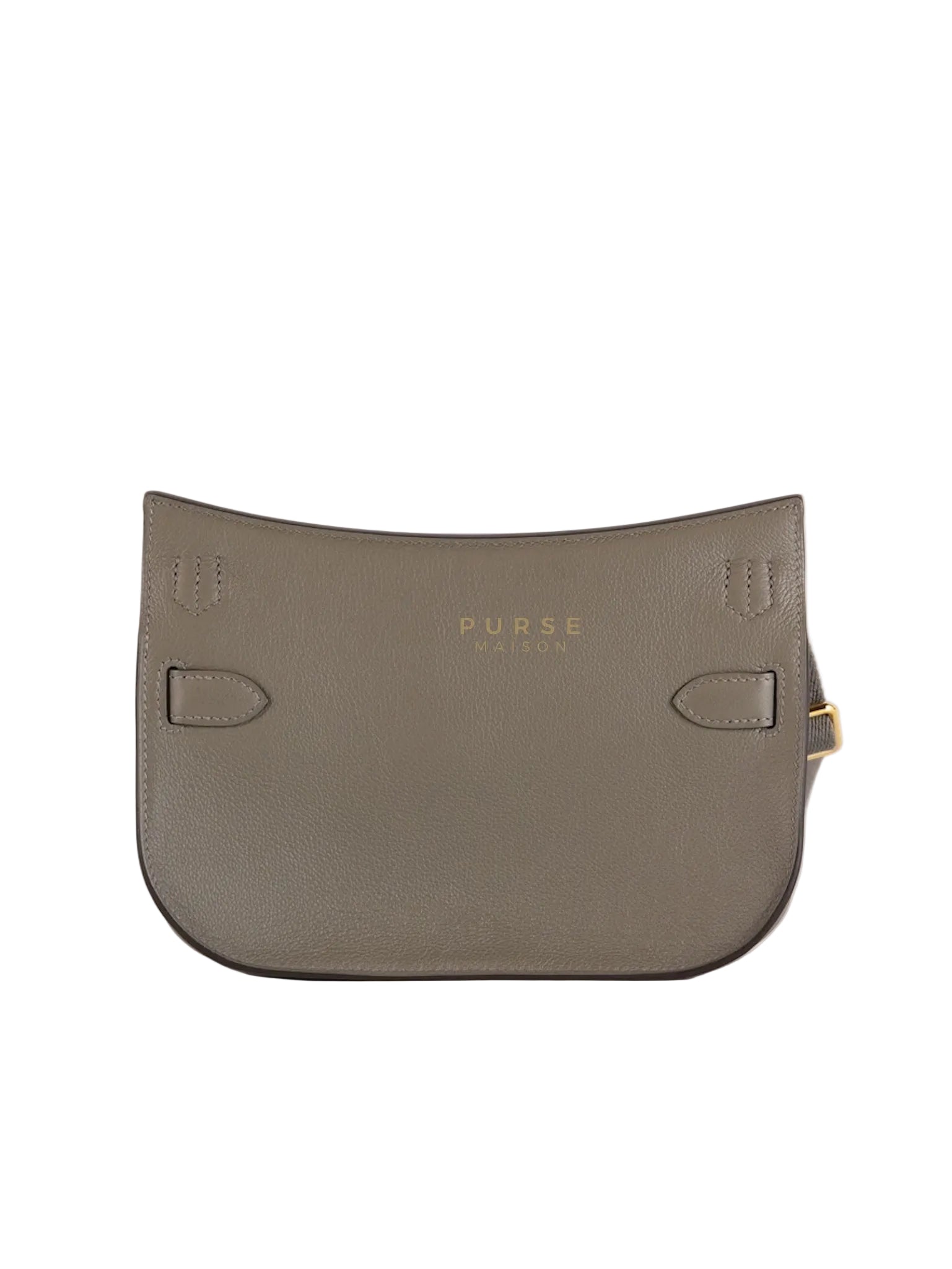 Mini Jypsiere in Gris Meyer Evercolor Leather and Gold Hardware Stamp K (2025) | Purse Maison Luxury Bags Shop
