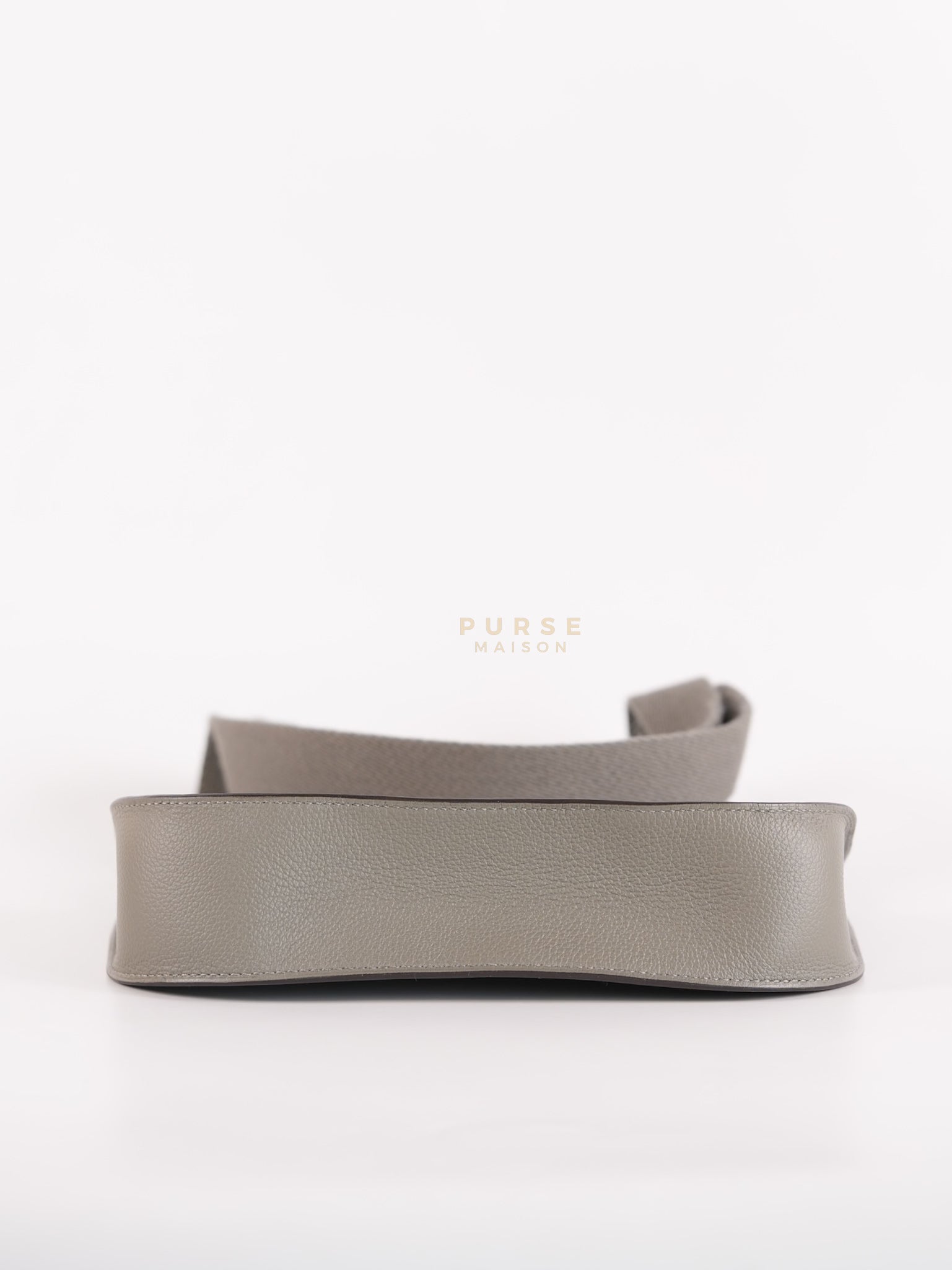 Mini Jypsiere in Gris Meyer Evercolor Leather and Gold Hardware Stamp K (2025) | Purse Maison Luxury Bags Shop