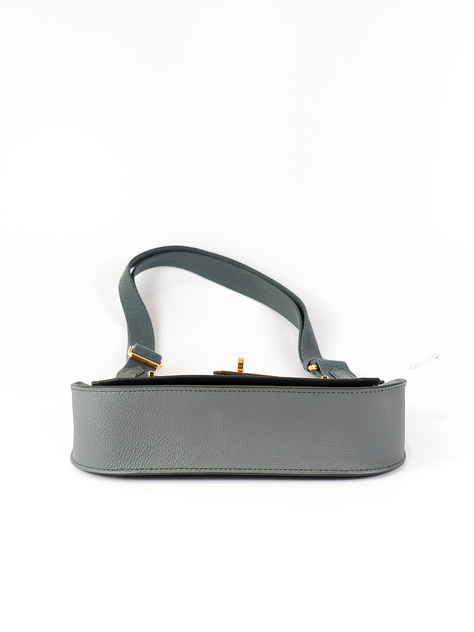 Mini Jypsiere Vert Amande in Evercolor Leather and Gold Hardware Stamp K (2025) | Purse Maison Luxury Bags Shop