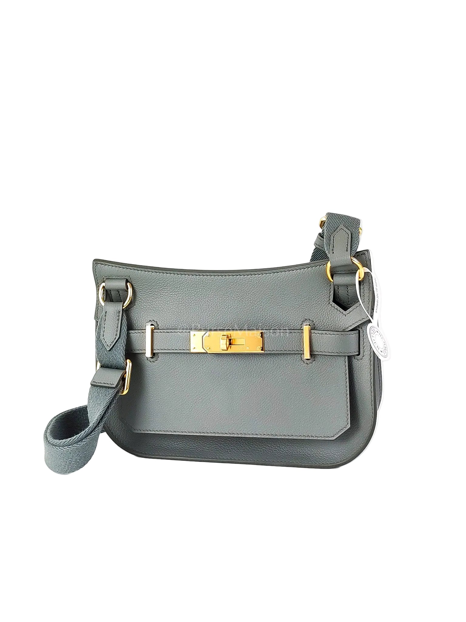 Mini Jypsiere Vert Amande in Evercolor Leather and Gold Hardware Stamp K (2025) | Purse Maison Luxury Bags Shop