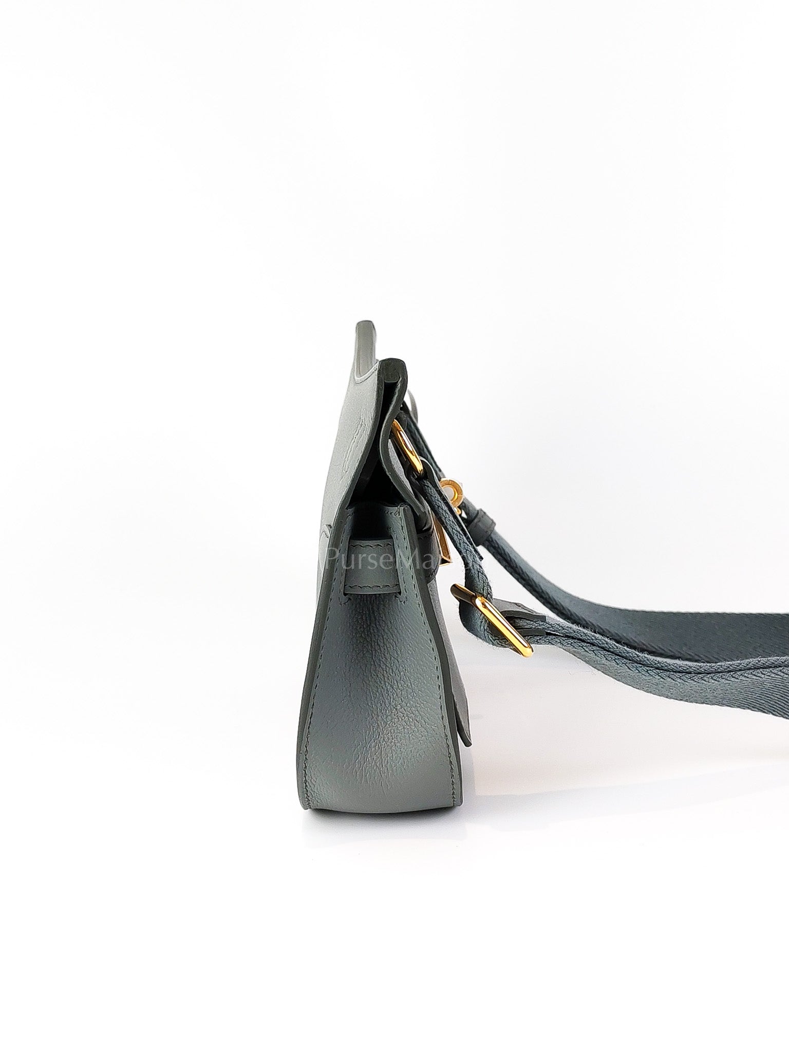 Mini Jypsiere Vert Amande in Evercolor Leather and Gold Hardware Stamp K (2025) | Purse Maison Luxury Bags Shop
