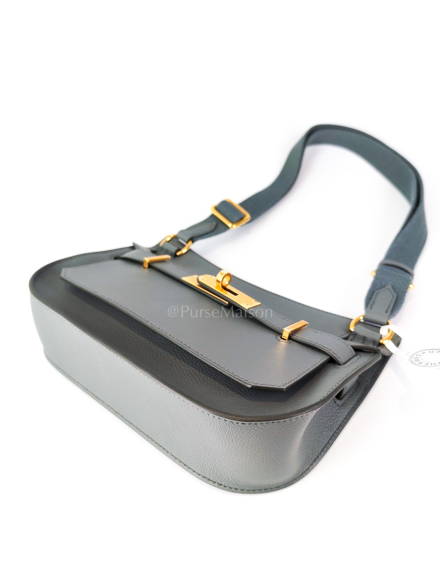 Mini Jypsiere Vert Amande in Evercolor Leather and Gold Hardware Stamp K (2025) | Purse Maison Luxury Bags Shop