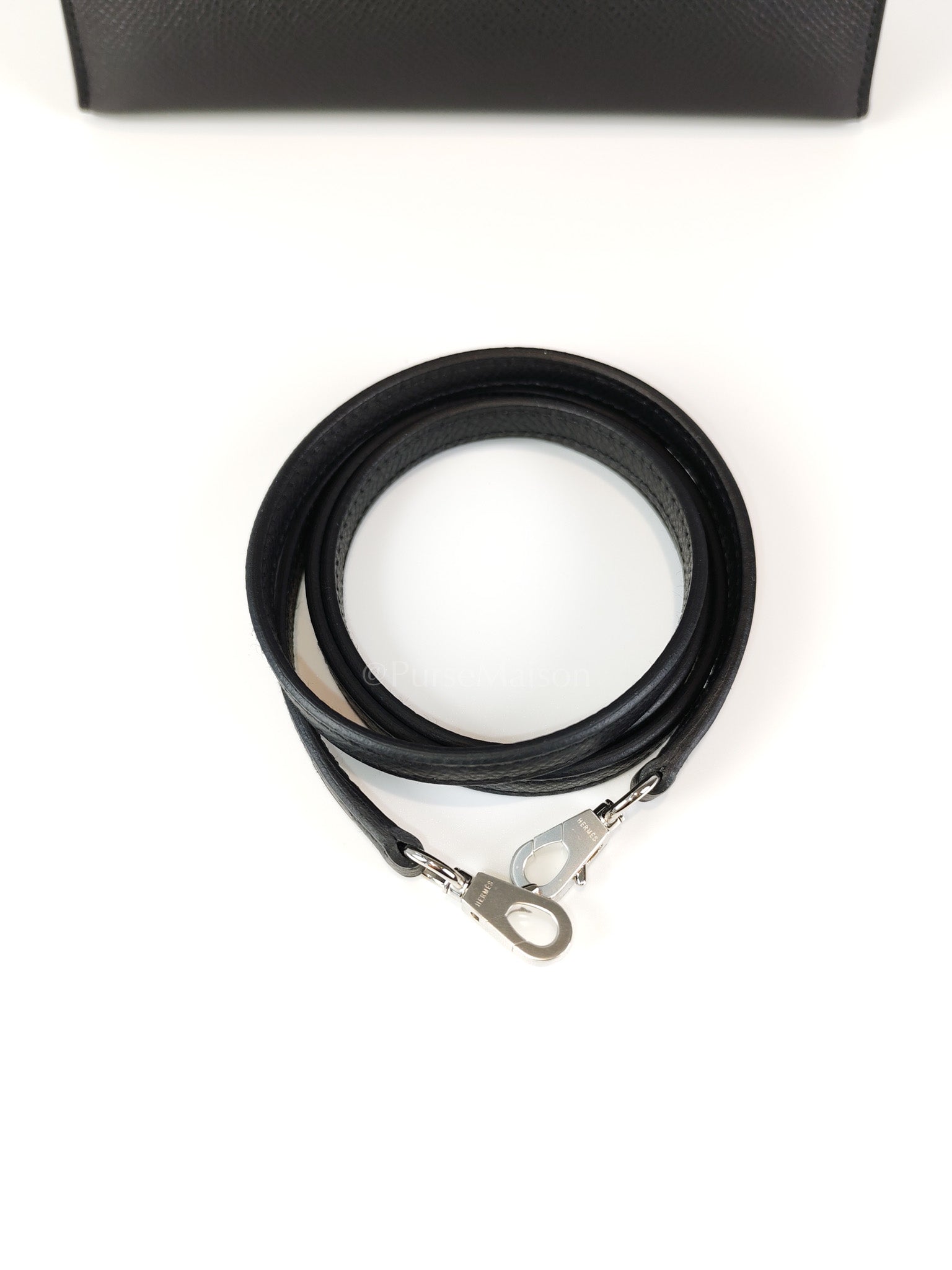 Mini Kelly in Black Epsom Leather and Electrum Hardware Stamp K (2025) | Purse Maison Luxury Bags Shop