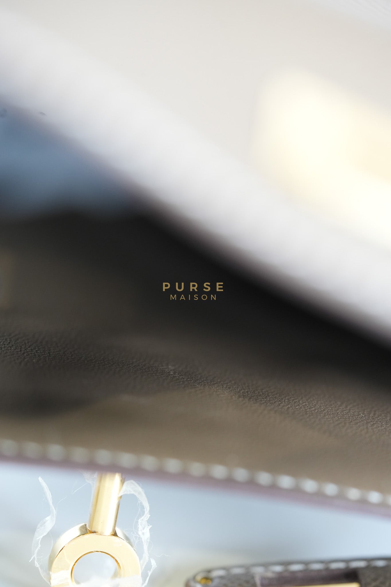 Mini Kelly in Etoupe Epsom Leather & Gold Hardware Stamp K (2025) | Purse Maison Luxury Bags Shop