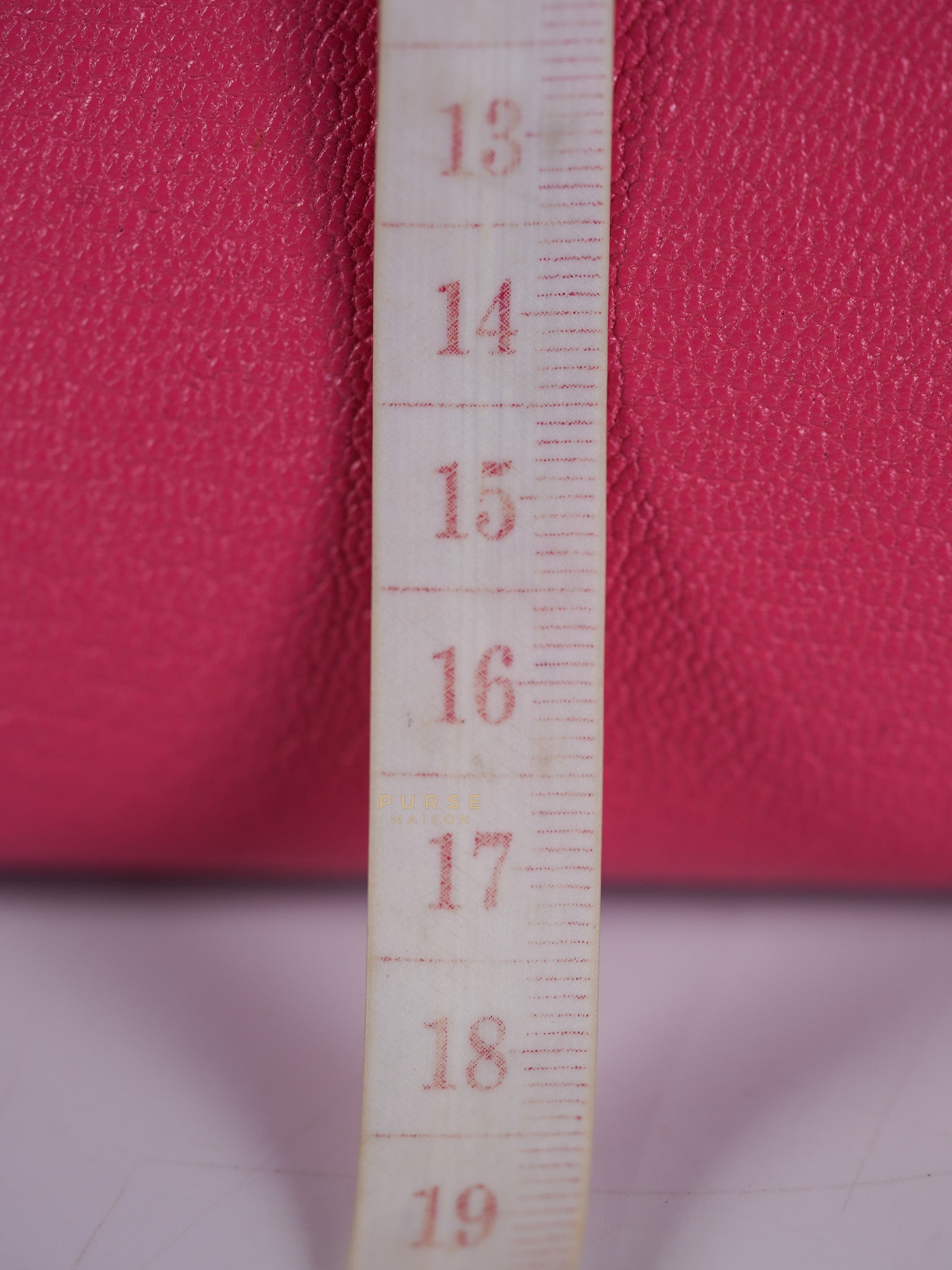 Mini Kelly in Rose Azalea Chèvre Mysore Leather Gold Hardware Stamp | Purse Maison Luxury Bags Shop