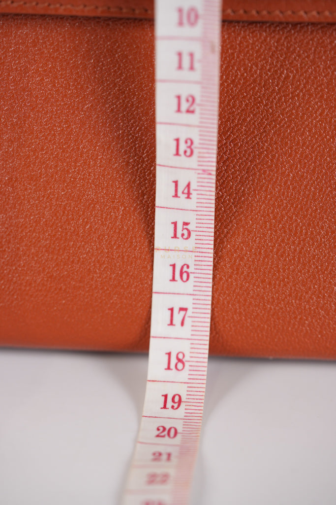 Mini Kelly Sellier Cuivre/Mexico Chevre Mysore in Palladium Hardware Stamp U (2022) | Purse Maison Luxury Bags Shop