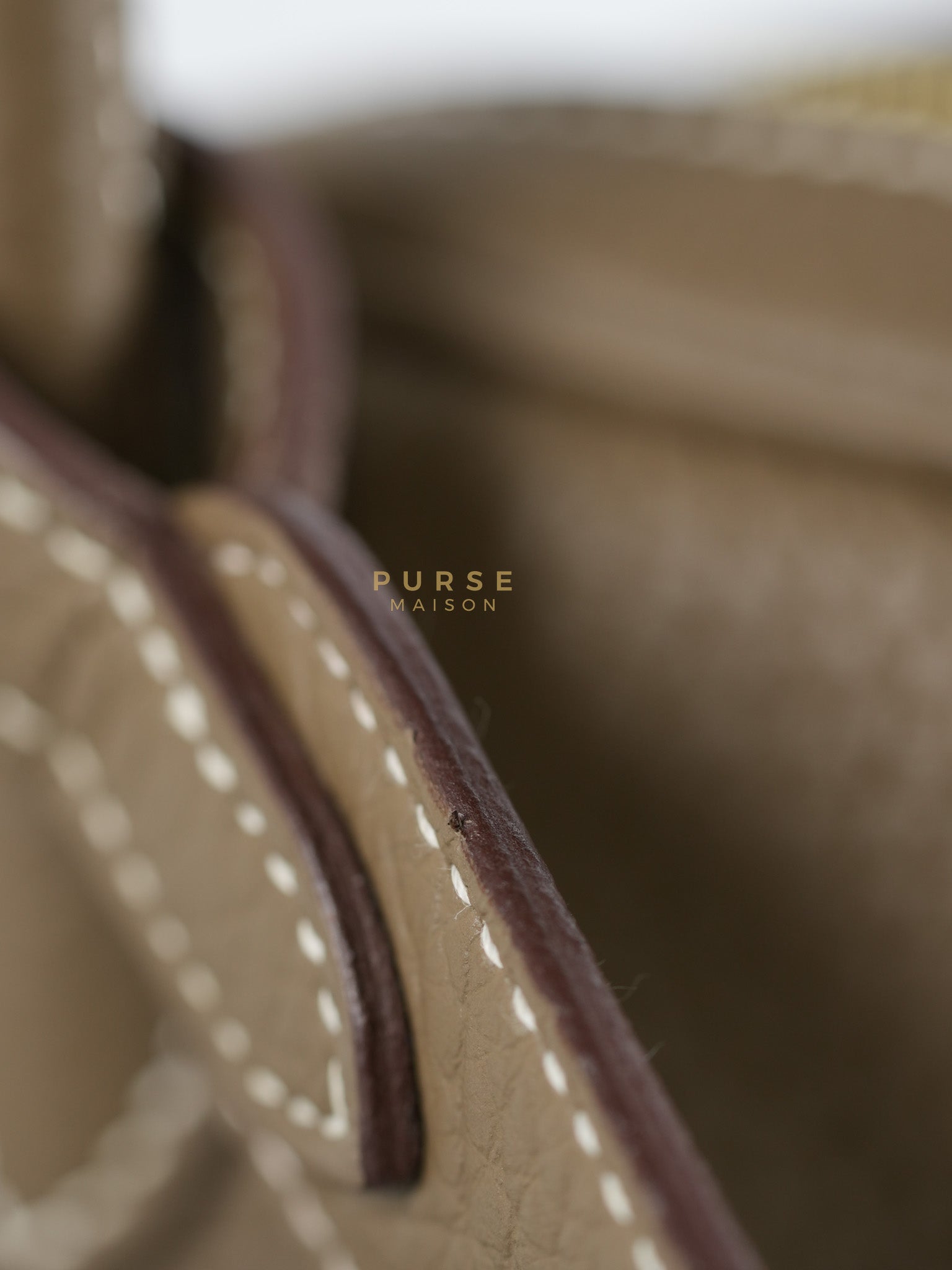 Mini Lindy 19 in Etoupe Clemence Leather & Gold Hardware Stamp U (2022) | Purse Maison Luxury Bags Shop