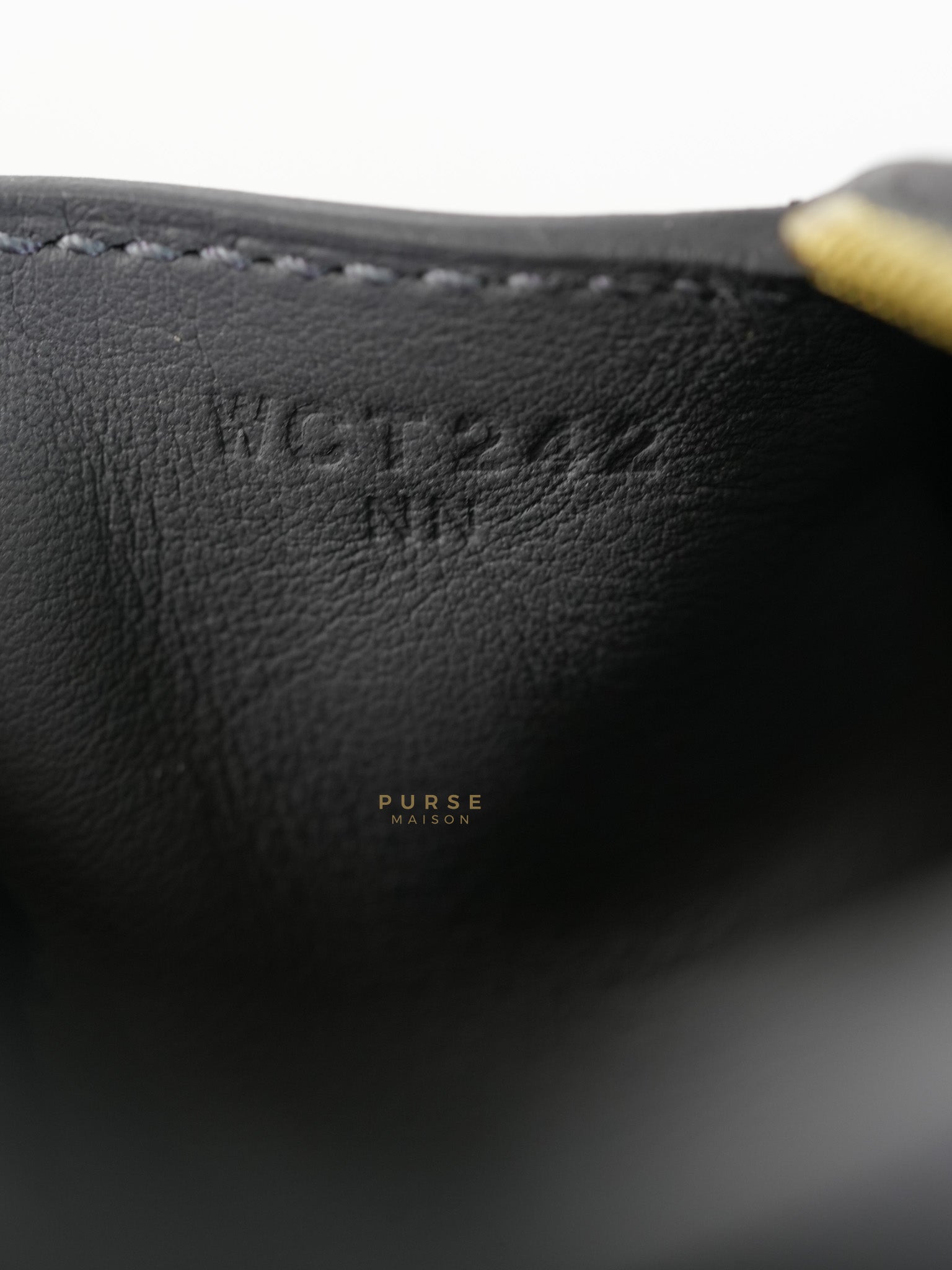 Mini Lindy 2 Gris Meyer Clemence Leather in Gold Hardware Stamp W (2024) | Purse Maison Luxury Bags Shop