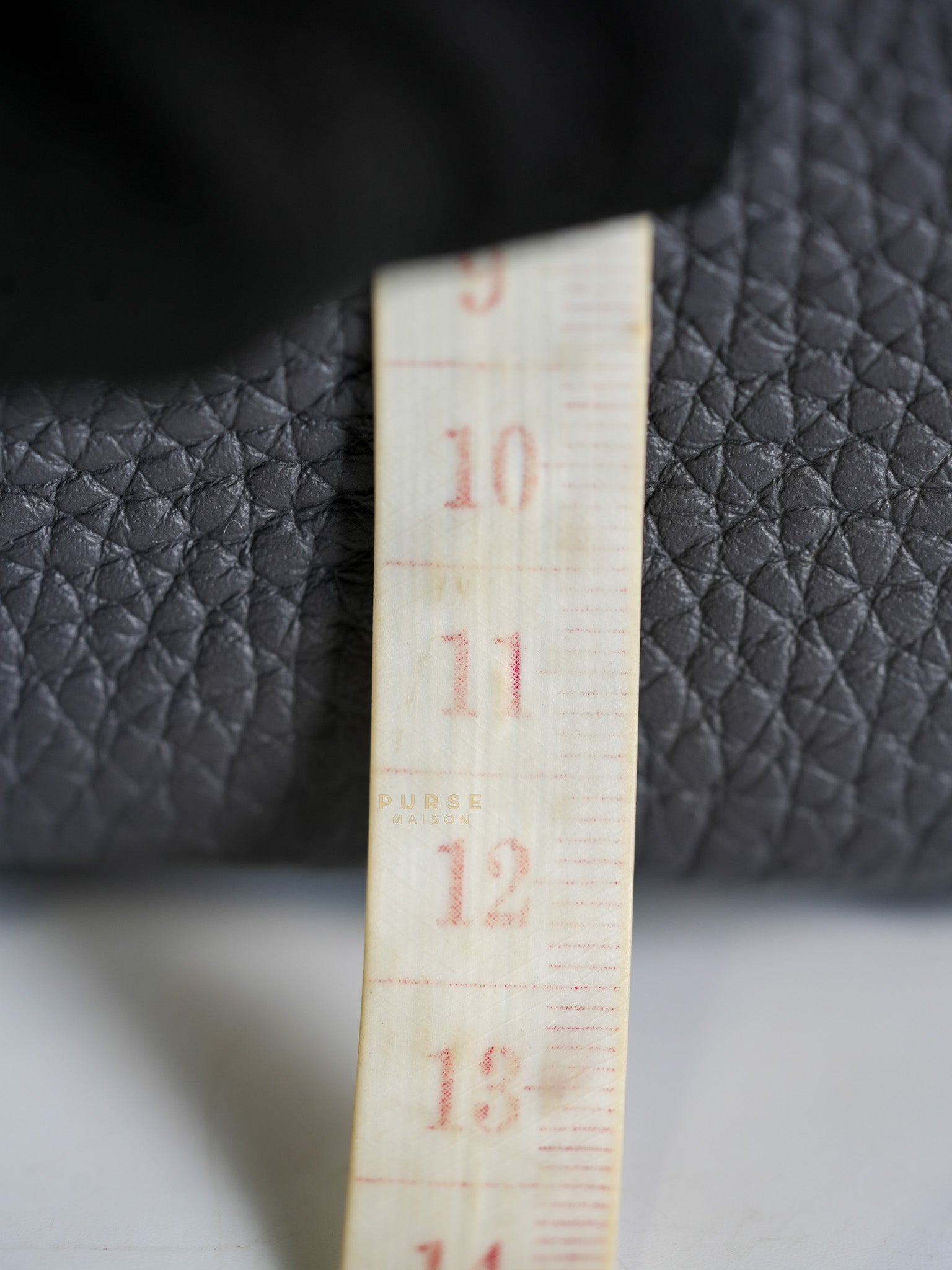 Mini Lindy 2 Gris Meyer Clemence Leather in Gold Hardware Stamp W (2024) | Purse Maison Luxury Bags Shop