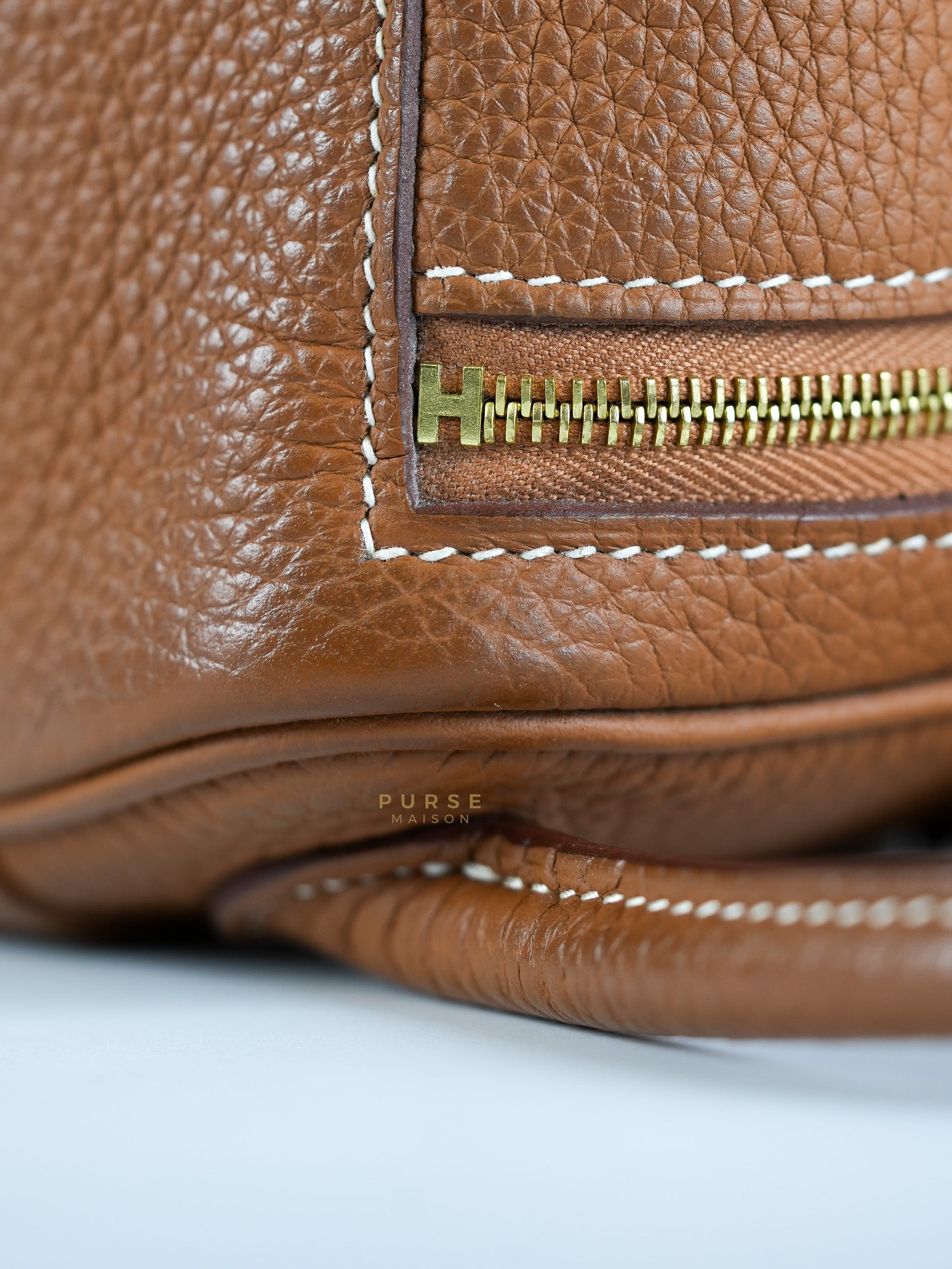 Mini Lindy Bag Gold Clemence Leather in Gold Hardware Stamp Z (2021) | Purse Maison Luxury Bags Shop