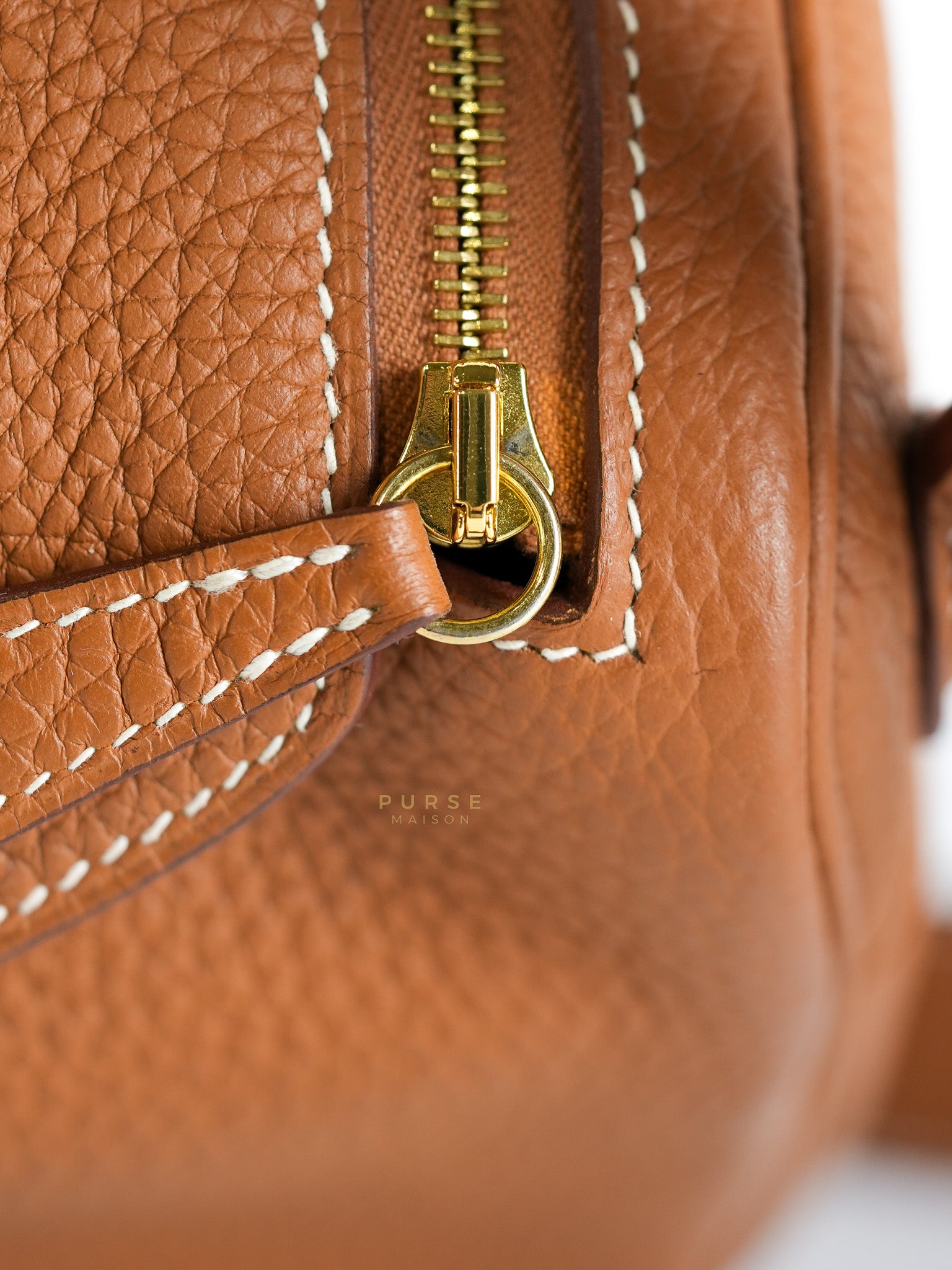 Mini Lindy Bag Gold Clemence Leather in Gold Hardware Stamp Z (2021) | Purse Maison Luxury Bags Shop