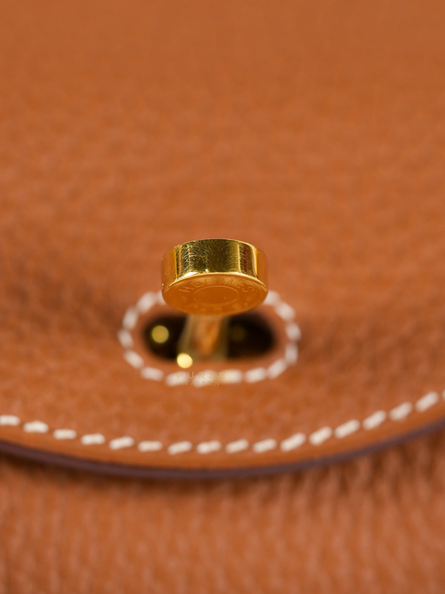 Mini Lindy Bag Gold Clemence Leather in Gold Hardware Stamp Z (2021) | Purse Maison Luxury Bags Shop