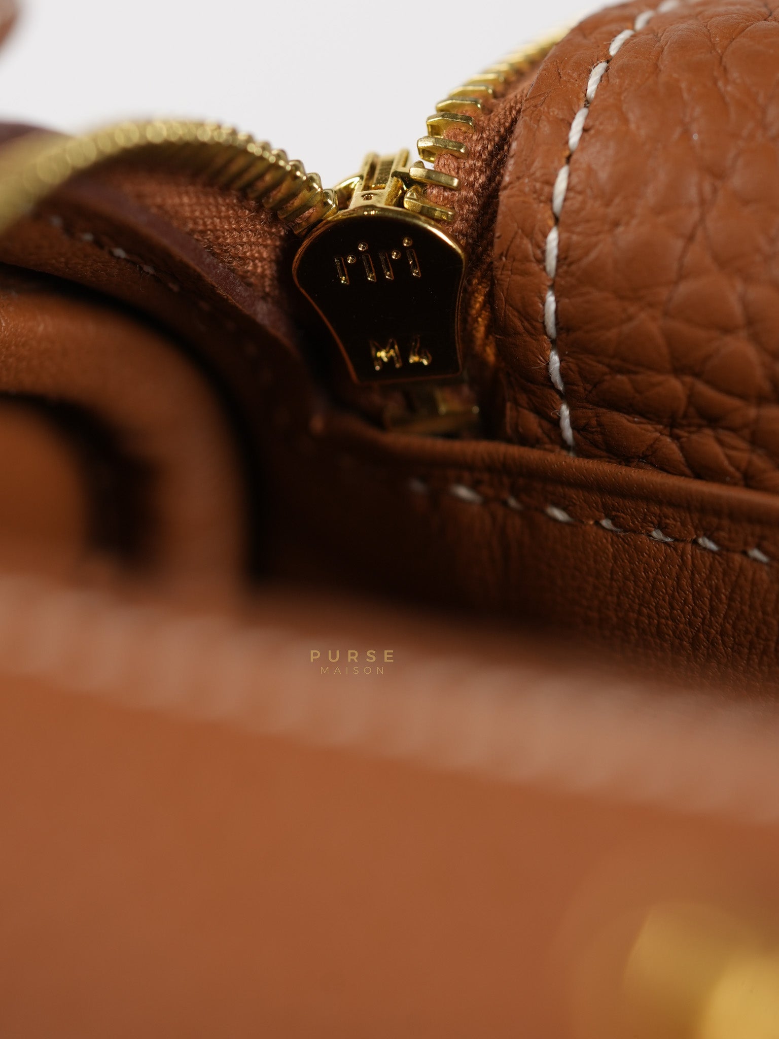 Mini Lindy Bag Gold Clemence Leather in Gold Hardware Stamp Z (2021) | Purse Maison Luxury Bags Shop