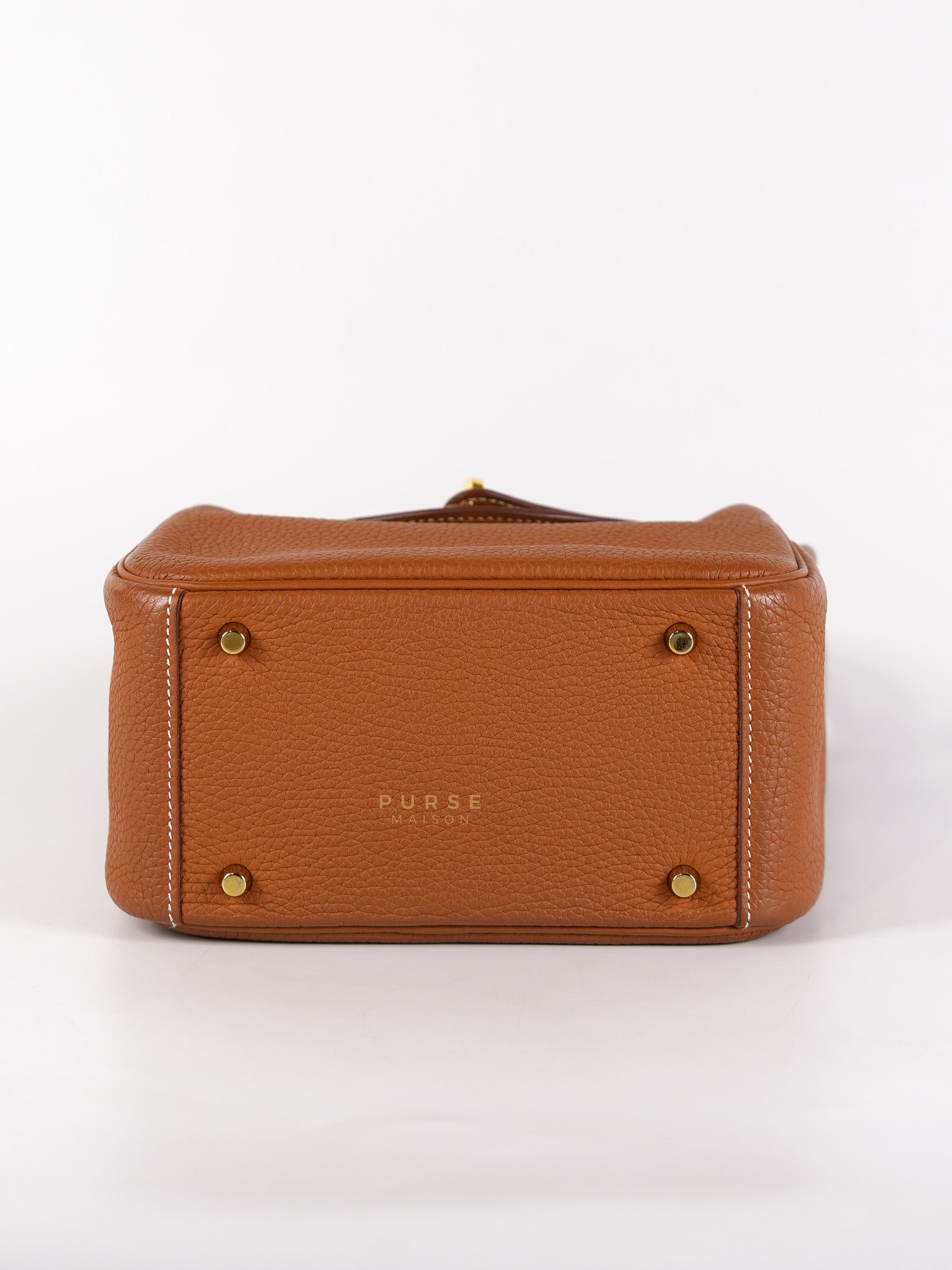 Mini Lindy Bag Gold Clemence Leather in Gold Hardware Stamp Z (2021) | Purse Maison Luxury Bags Shop