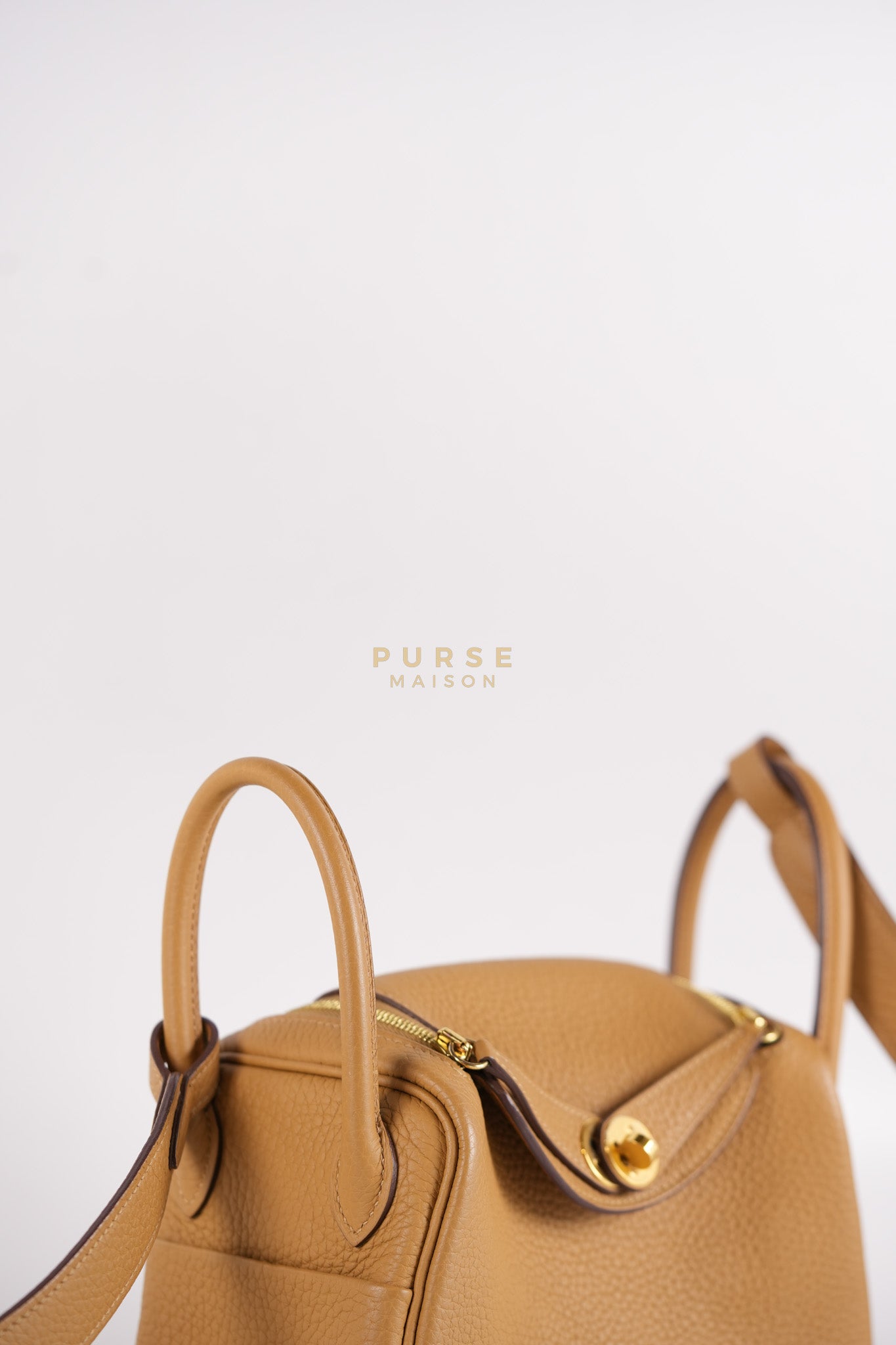 Mini Lindy Biscuit in Clemence Leather and Gold Hardware Stamp U (2022) | Purse Maison Luxury Bags Shop