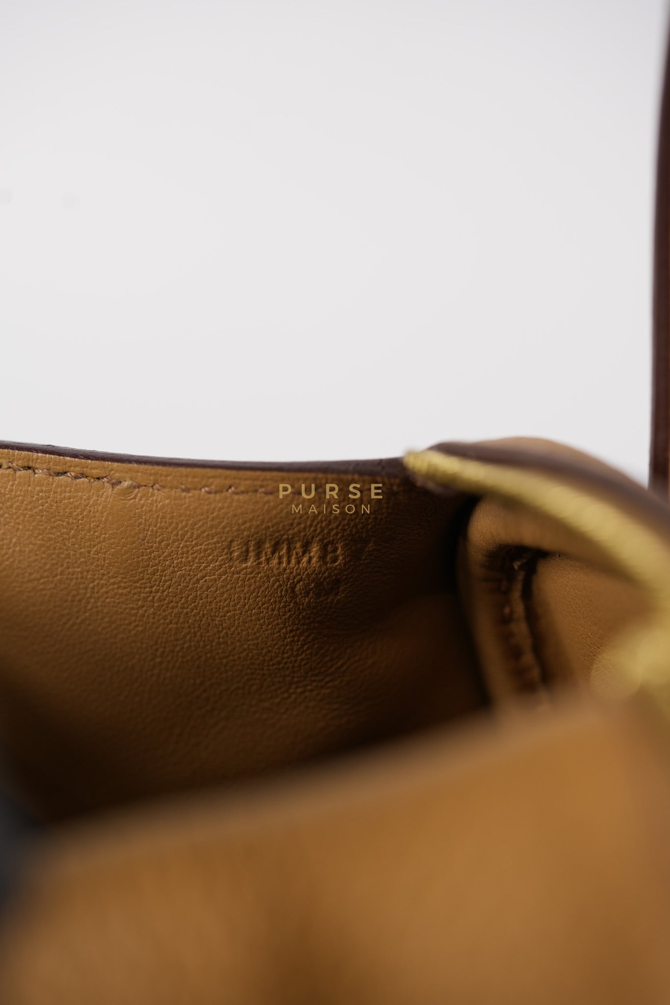 Mini Lindy Biscuit in Clemence Leather and Gold Hardware Stamp U (2022) | Purse Maison Luxury Bags Shop