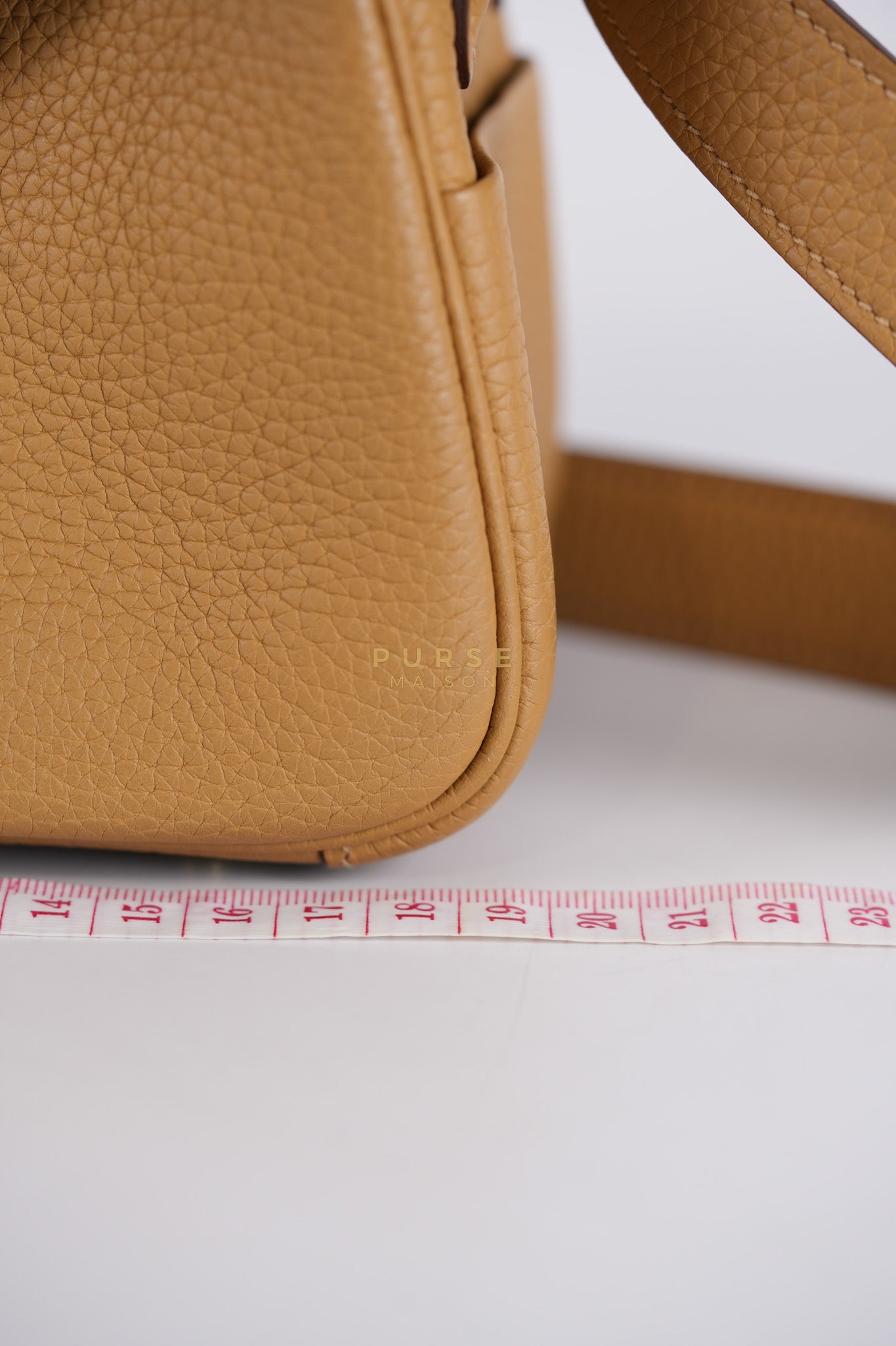 Mini Lindy Biscuit in Clemence Leather and Gold Hardware Stamp U (2022) | Purse Maison Luxury Bags Shop