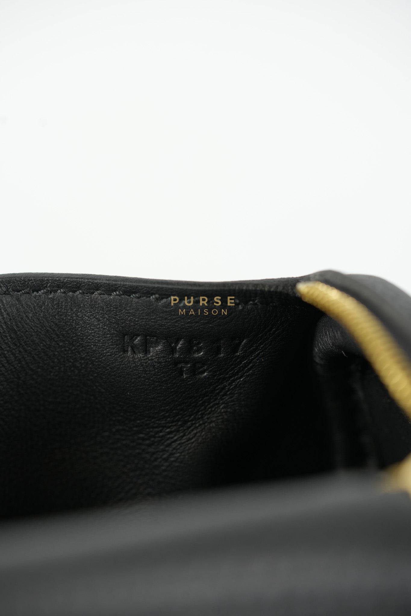 Mini Lindy Black in Togo Leather and Gold Hardware Stamp K (2025) | Purse Maison Luxury Bags Shop