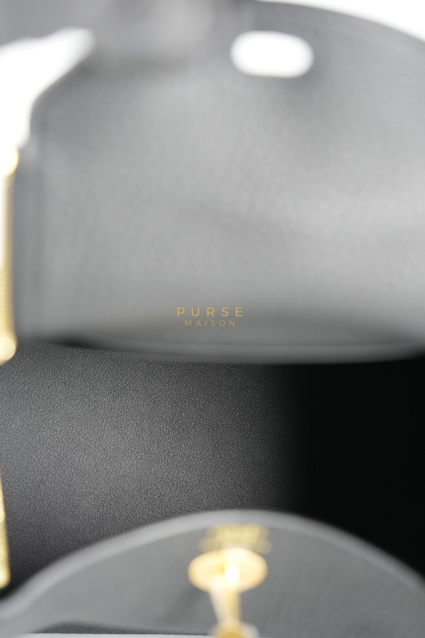Mini Lindy Black in Togo Leather and Gold Hardware Stamp K (2025) | Purse Maison Luxury Bags Shop