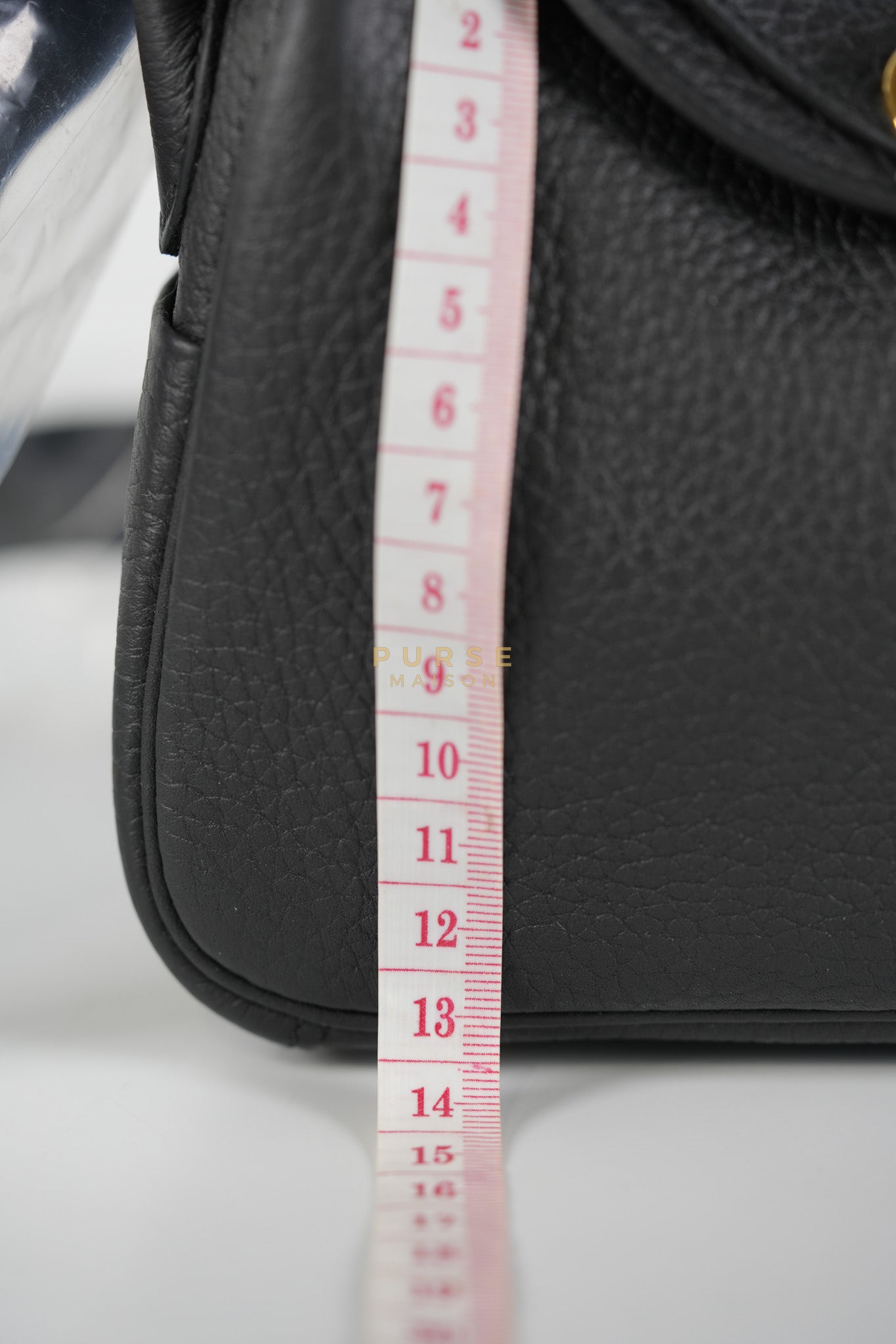 Mini Lindy Black in Togo Leather and Gold Hardware Stamp K (2025) | Purse Maison Luxury Bags Shop