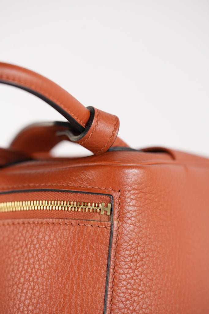 Mini Lindy Cuivre in Clemence Leather and Gold Hardware Stamp Z (2021) | Purse Maison Luxury Bags Shop