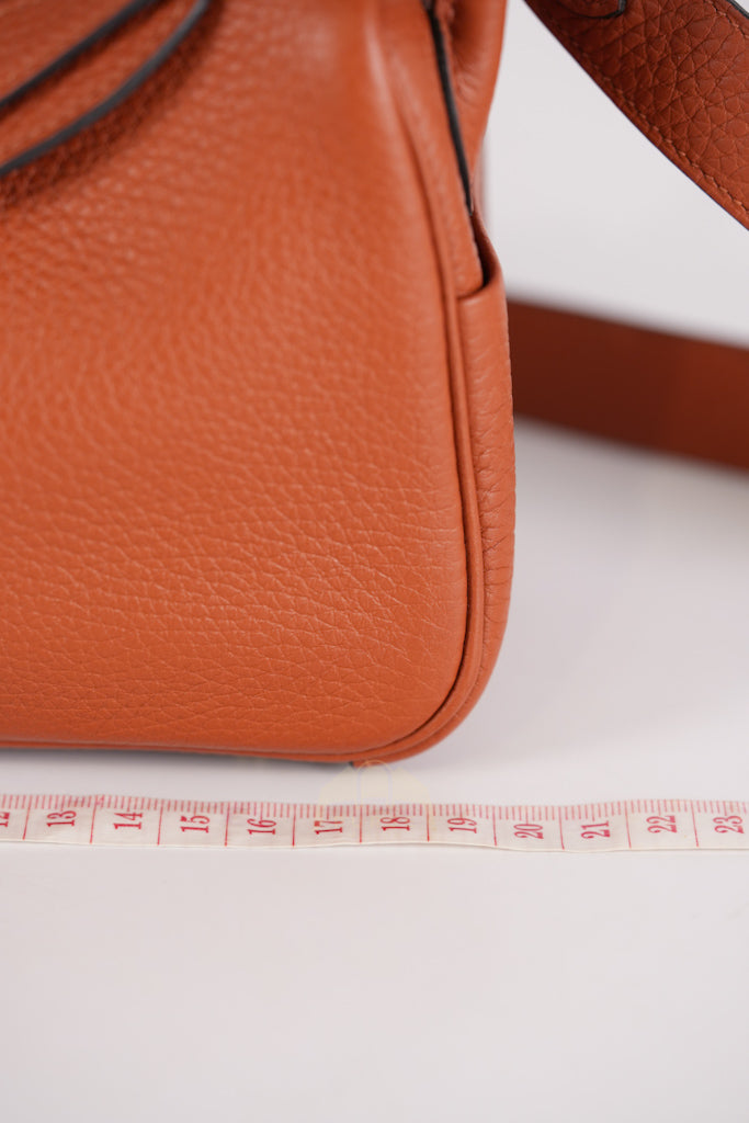 Mini Lindy Cuivre in Clemence Leather and Gold Hardware Stamp Z (2021) | Purse Maison Luxury Bags Shop