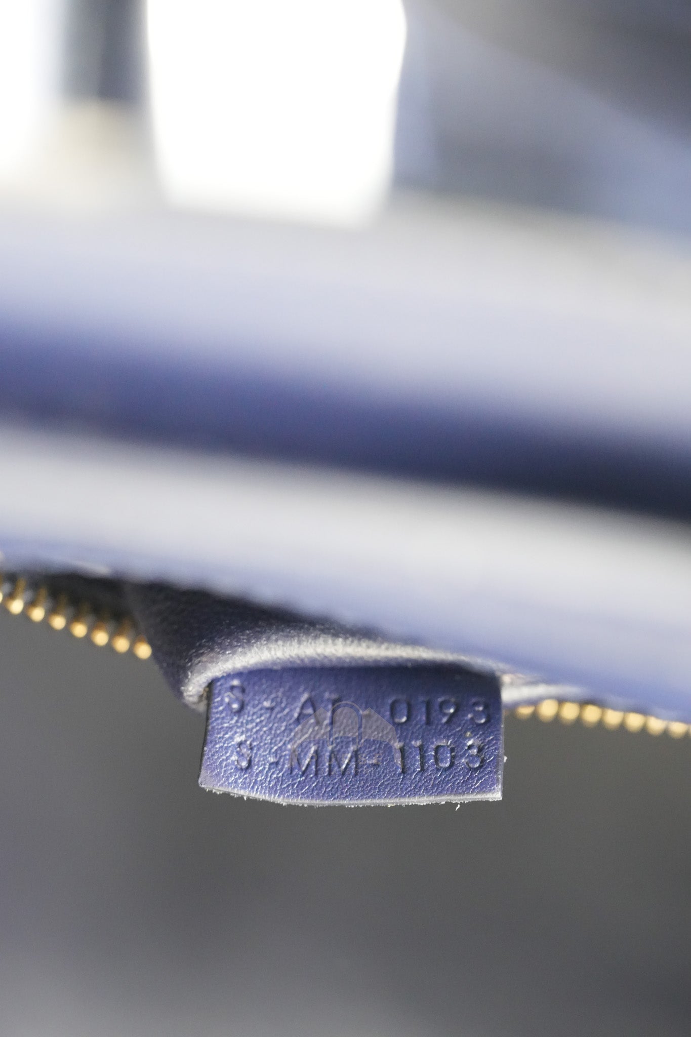 Mini Luggage Tote Bag in Navy Blue Smooth Calfskin Leather | Purse Maison Luxury Bags Shop