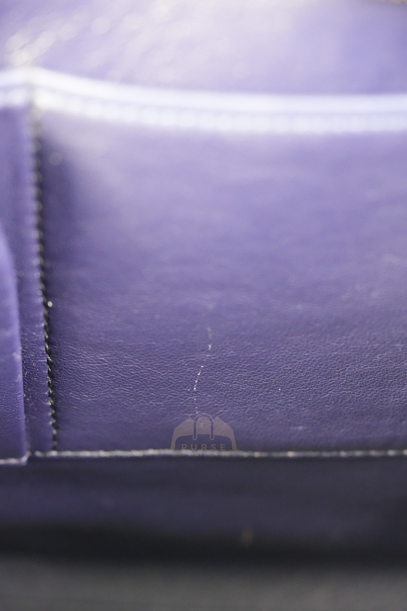 Mini Luggage Tote Bag in Navy Blue Smooth Calfskin Leather | Purse Maison Luxury Bags Shop