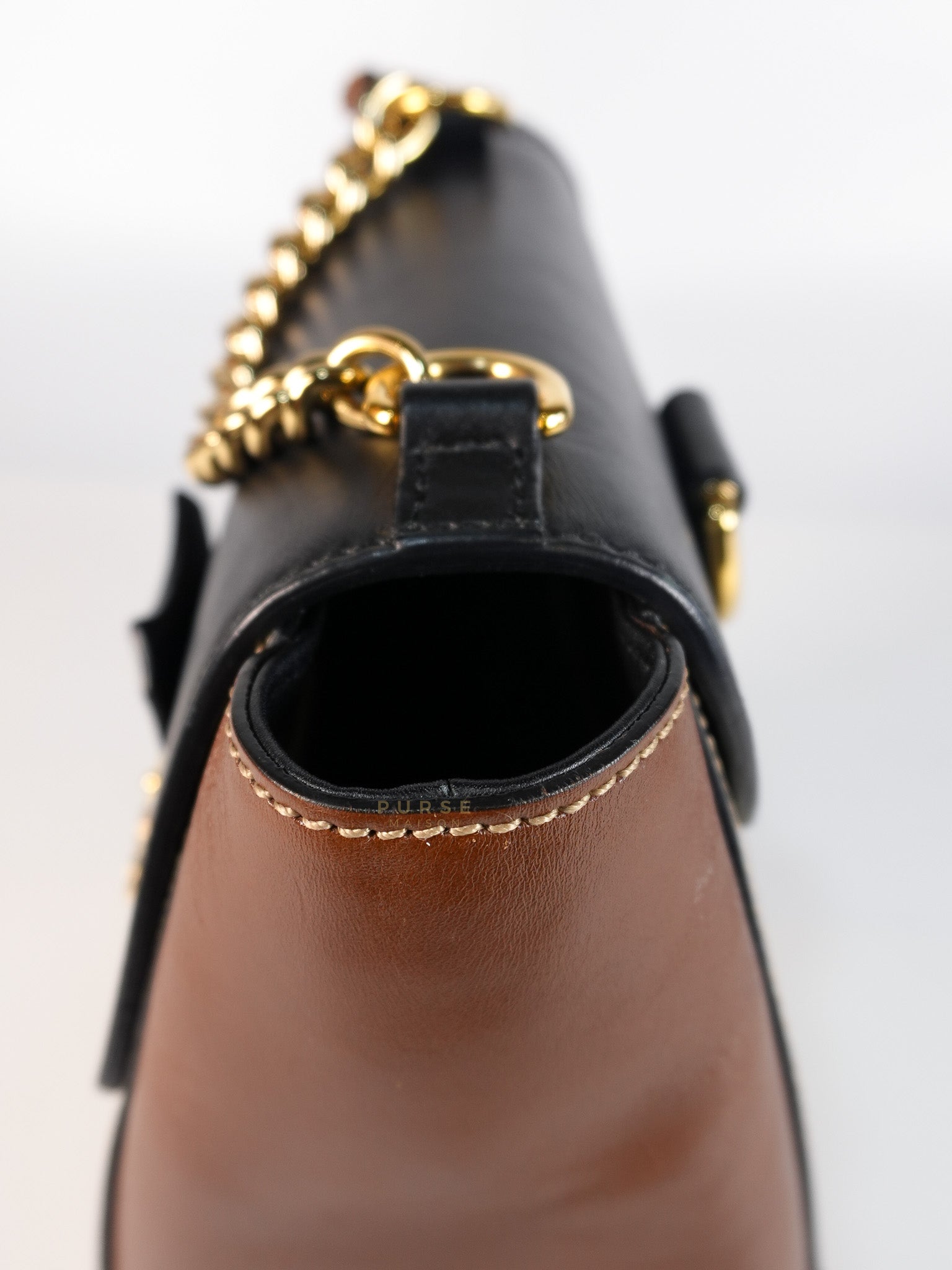 Mini Padlock Backpack GG Coated Canvas in Black & Brown Leather | Purse Maison Luxury Bags Shop