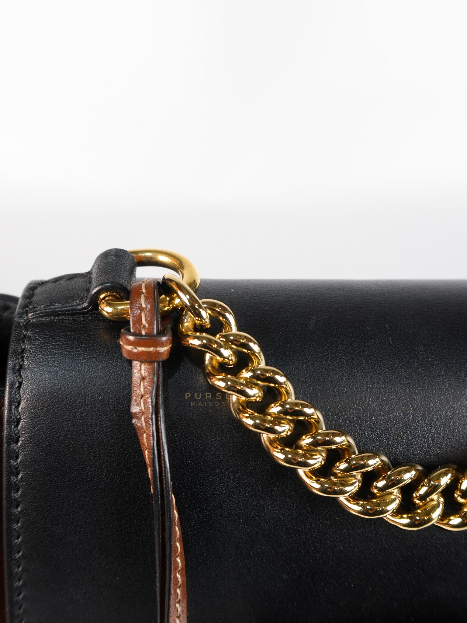 Mini Padlock Backpack GG Coated Canvas in Black & Brown Leather | Purse Maison Luxury Bags Shop