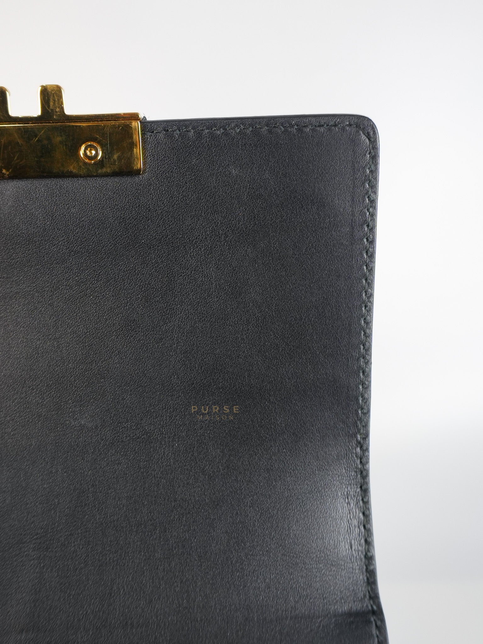 Mini Padlock Backpack GG Coated Canvas in Black & Brown Leather | Purse Maison Luxury Bags Shop