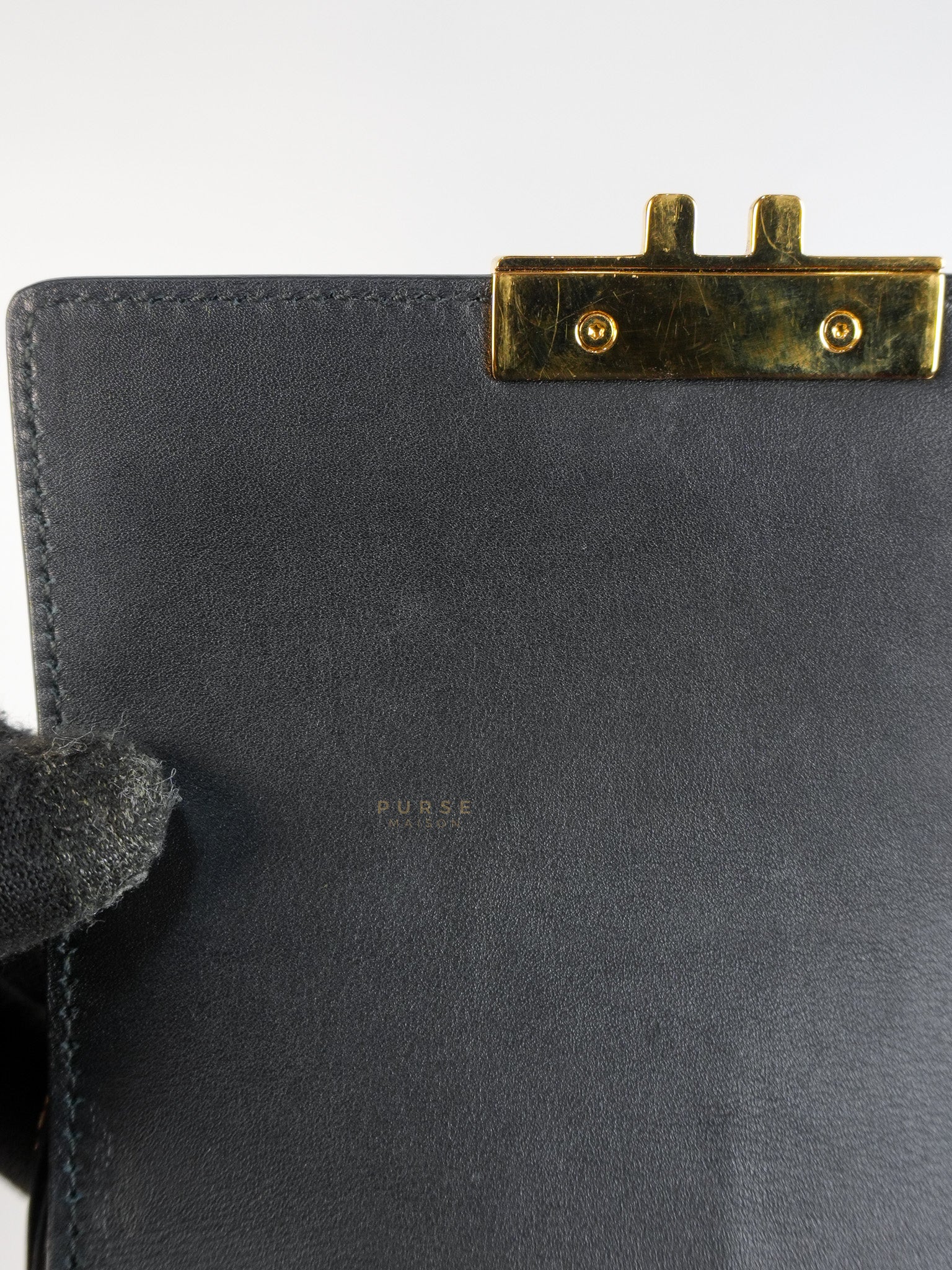 Mini Padlock Backpack GG Coated Canvas in Black & Brown Leather | Purse Maison Luxury Bags Shop