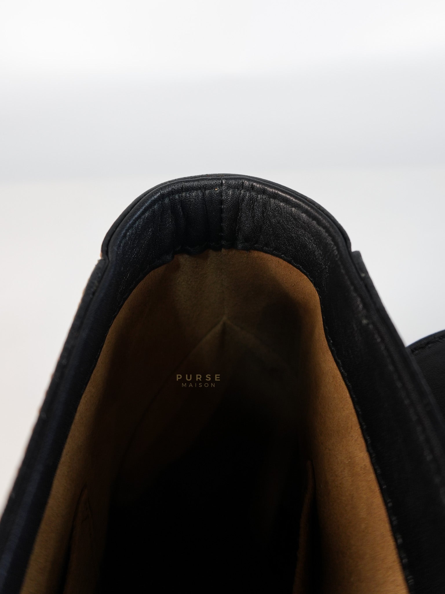 Mini Padlock Backpack GG Coated Canvas in Black & Brown Leather | Purse Maison Luxury Bags Shop