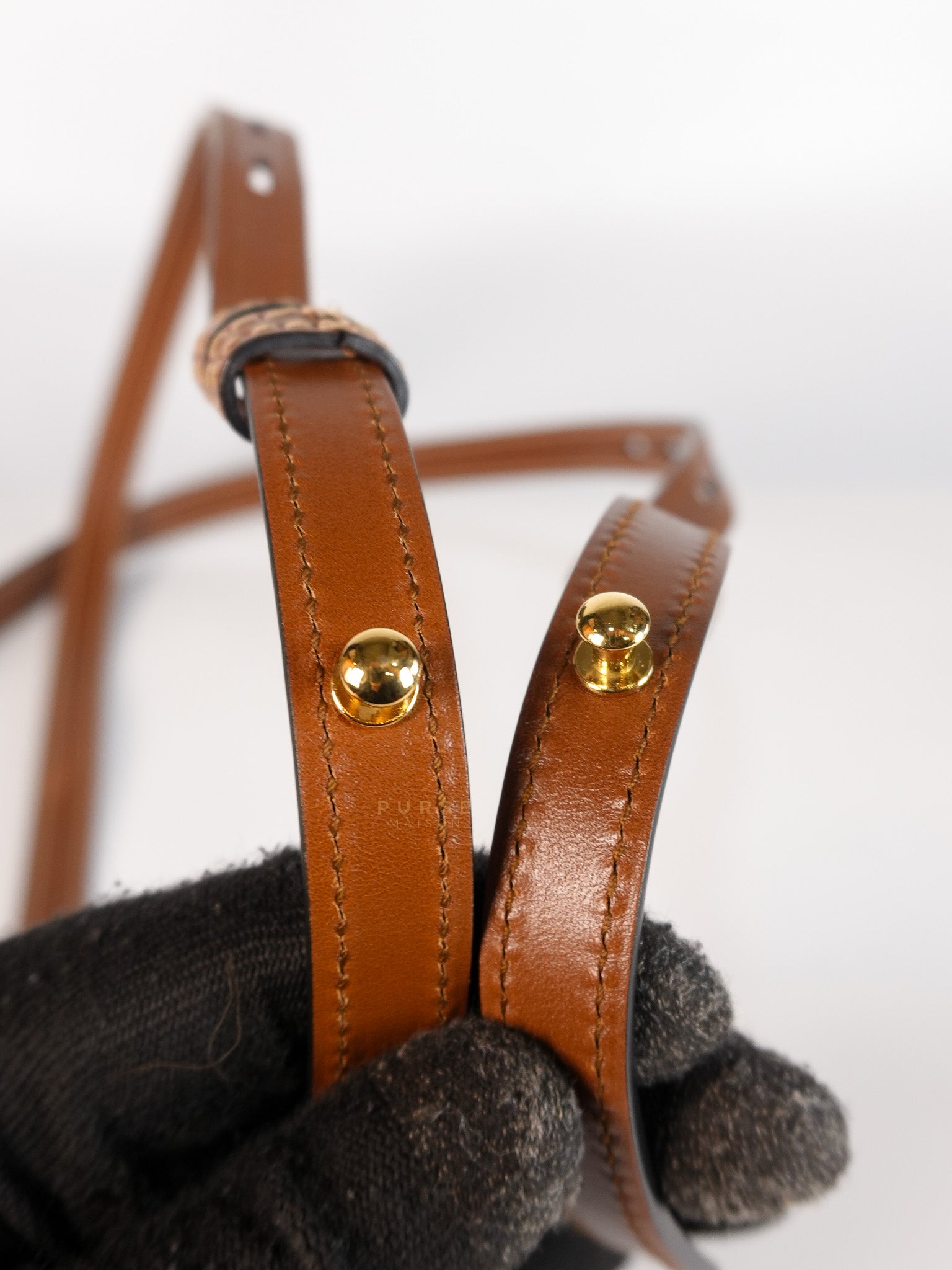 Mini Padlock Backpack GG Coated Canvas in Black & Brown Leather | Purse Maison Luxury Bags Shop