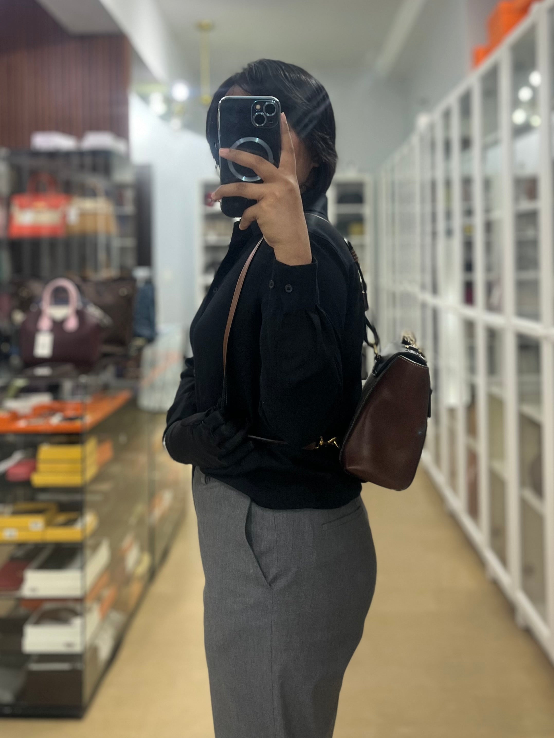 Mini Padlock Backpack GG Coated Canvas in Black & Brown Leather | Purse Maison Luxury Bags Shop