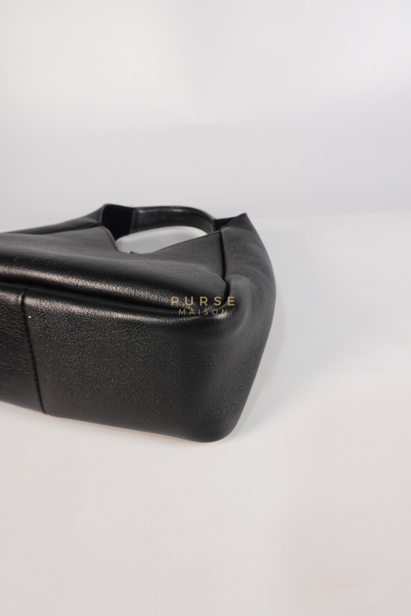 Mini Padlock Black Calfskin Leather Hobo Bag | Purse Maison Luxury Bags Shop