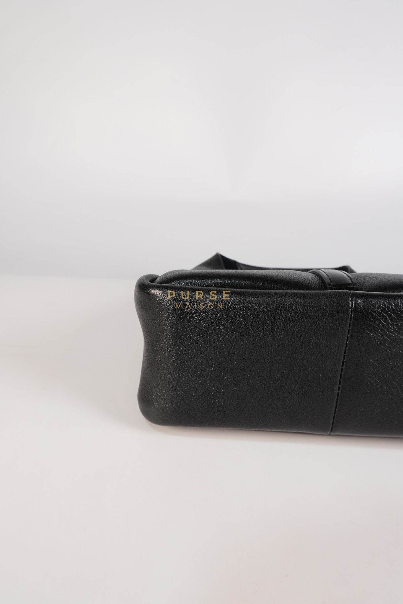 Mini Padlock Black Calfskin Leather Hobo Bag | Purse Maison Luxury Bags Shop